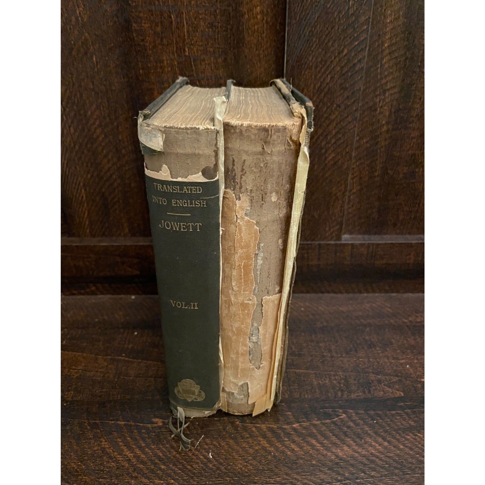 Antique 1881 Thucydides Benjamin Jowett 2 Volume Set Oxford Clarendon Press