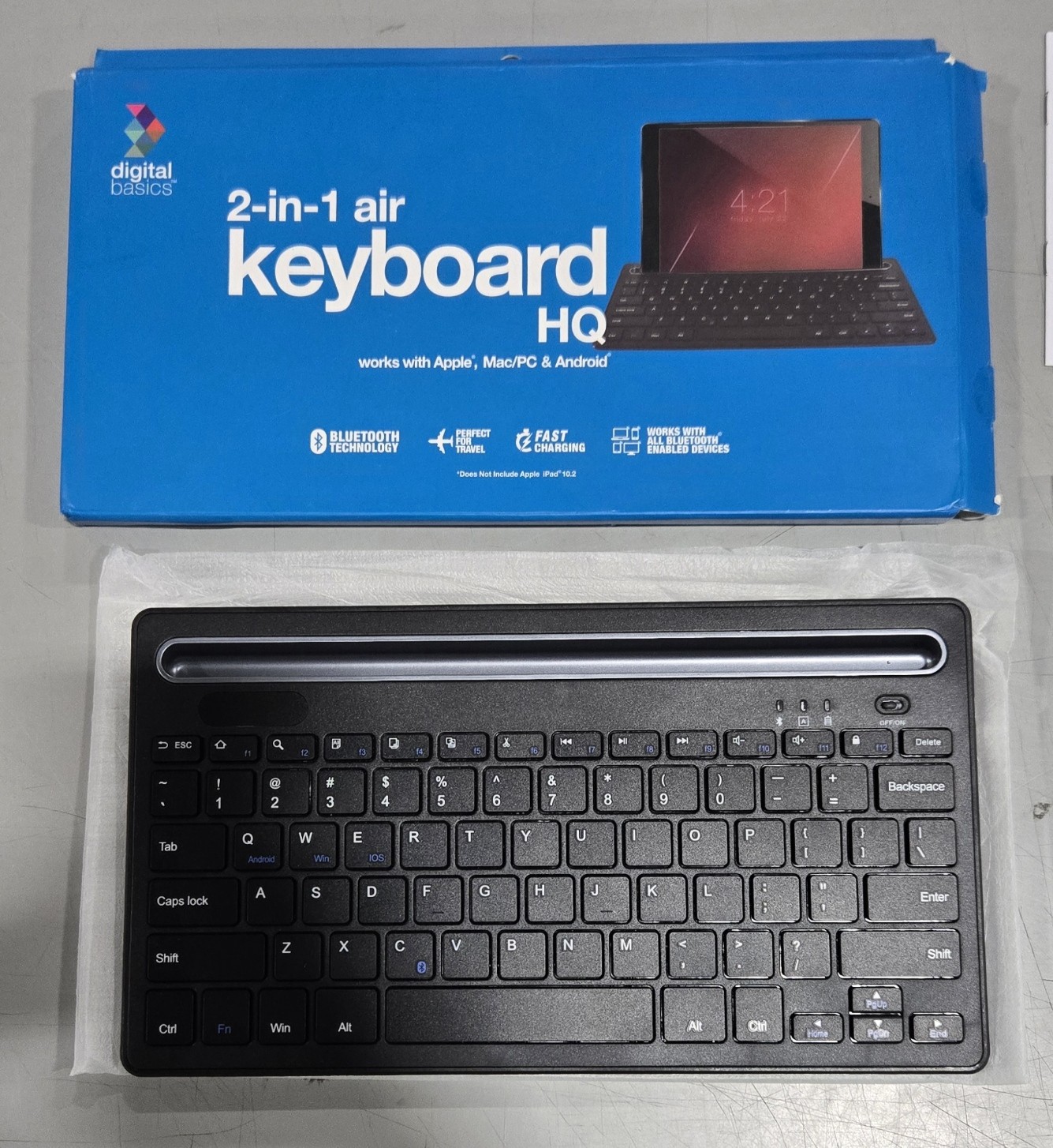DIGITAL BASICS 2IN1 AIR KEYBOARD HQ - BLACK