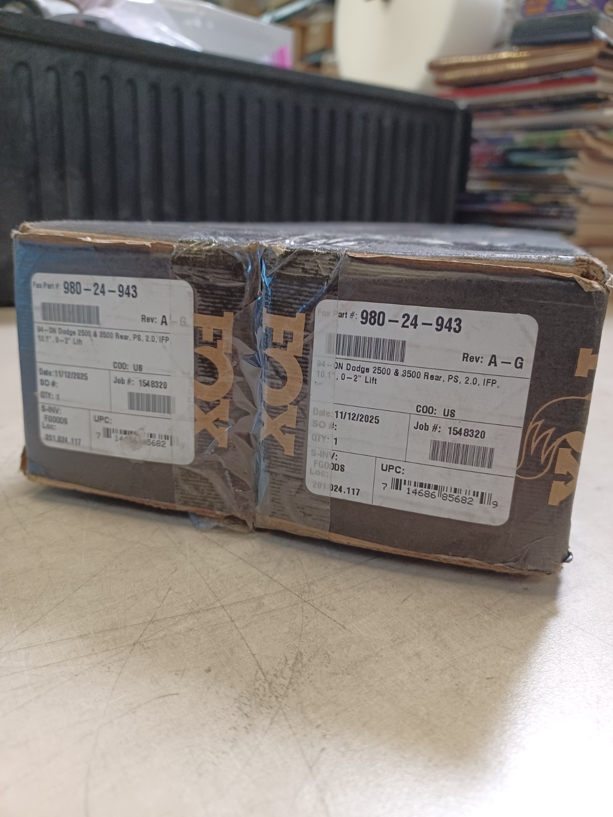 SEALED FOX Shocks Series 2.0 Smooth Rear Shocks Pair Dodge Ram 1500 2500 3500