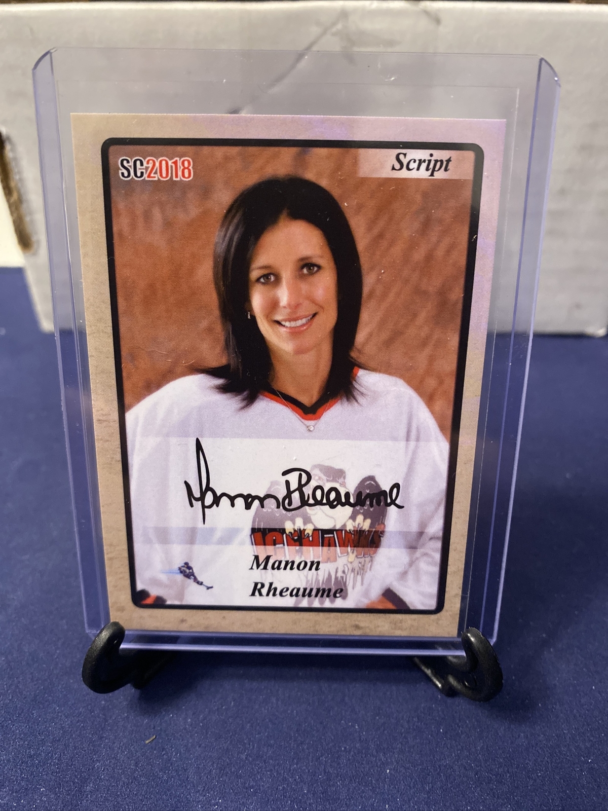 2017-18 SC2018 - 22s MANON RHEAUME GOLD FACSIMILE SCRIPT #D 22/50 Hockey - T03