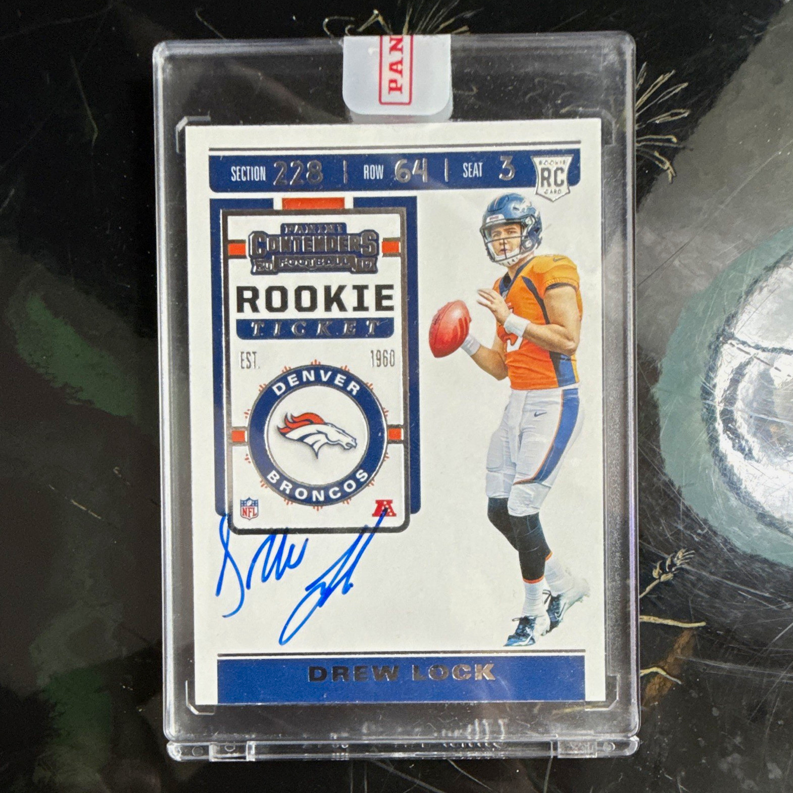 2019 Panini Contenders DREW LOCK Rookie Ticket RPS Rc Auto 104 Seahawks On Card 2019 Panini Contenders DREW LOCK Rookie Ticket RPS Rc Auto 104 Seahawks On Card