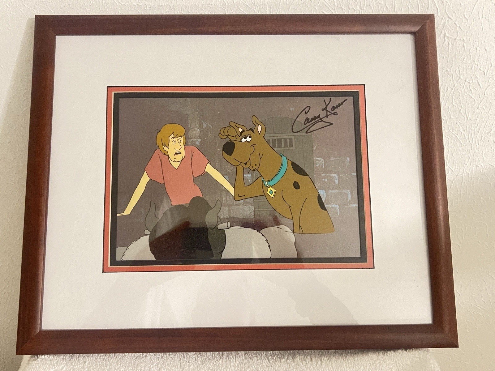 Scooby Doo And Shaggy Animated Cel Autographed By Casey Kasem Scooby Doo And Shaggy Animated Cel Autographed By Casey Kasem