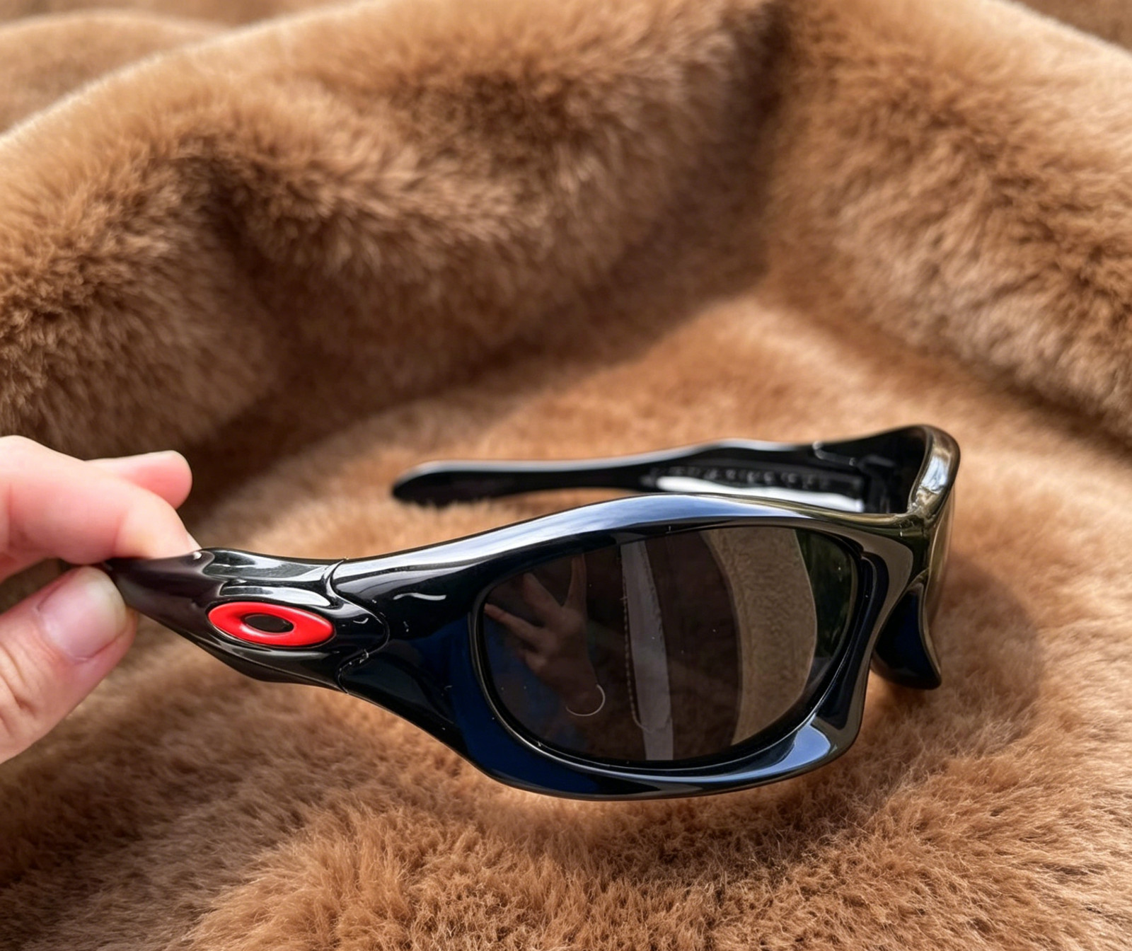 Vintage Oakley Monster Dog 00s Prizm Black Sunglasses Glossy Black Frame Vintage Oakley Monster Dog 00s Prizm Black Sunglasses Glossy Black Frame