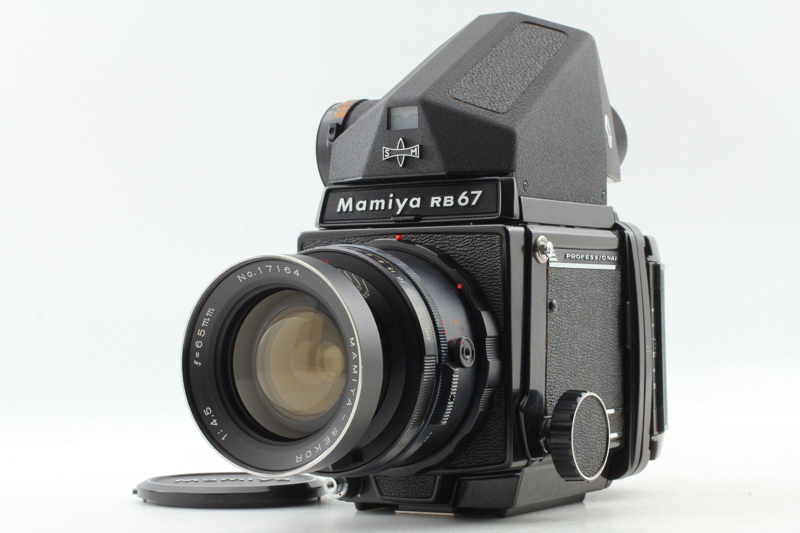 [N MINT] Mamiya RB67 PRO CDS Prism Finder Film Camera 65mm F4.5 Lens From JAPAN