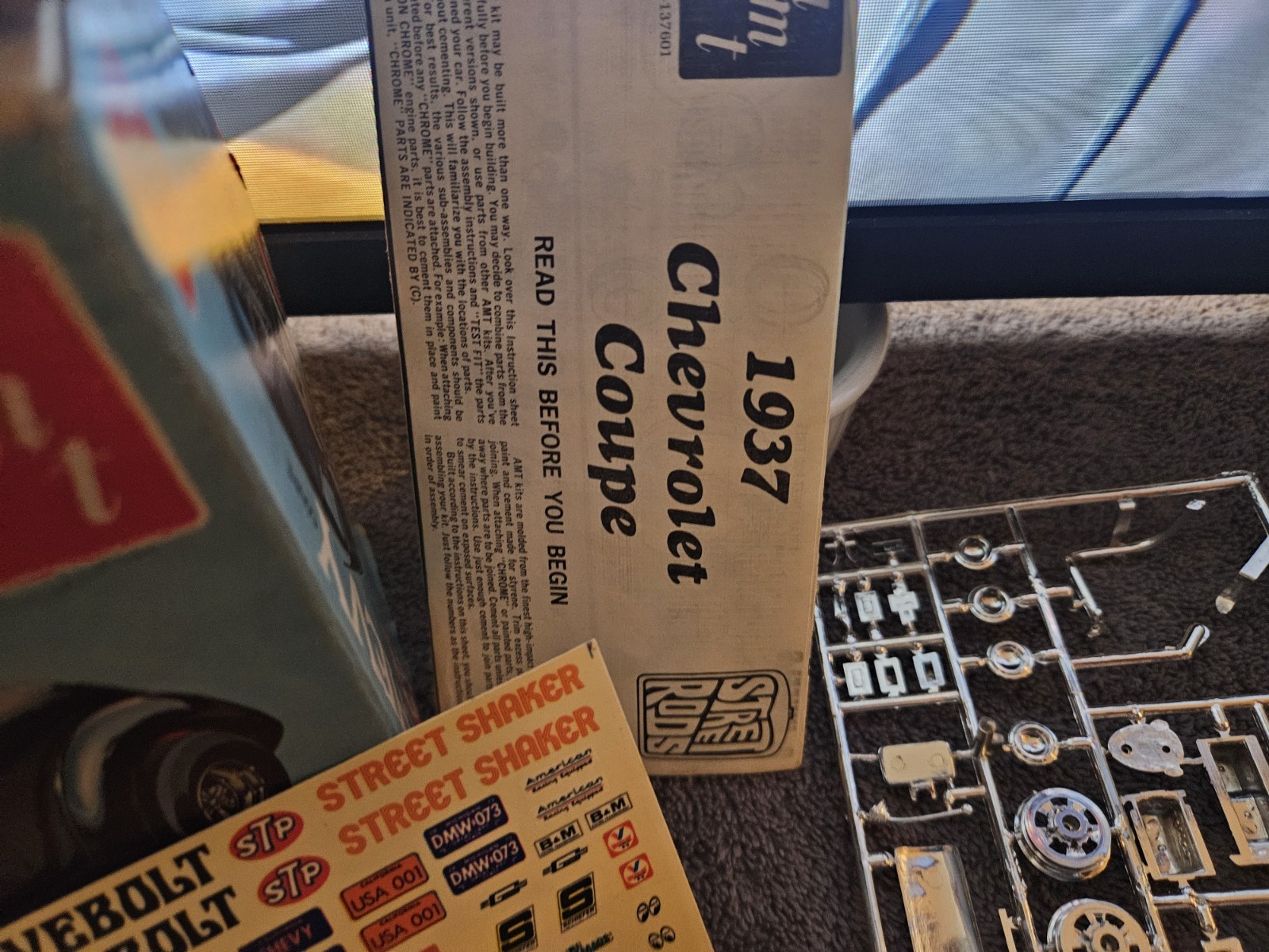 Vintage 1973 AMT 1937 Chevy Coupe 25th Anniversary 1:25 Scale Model Kit A137 NEW Vintage 1973 AMT 1937 Chevy Coupe 25th Anniversary 1:25 Scale Model Kit A137 NEW