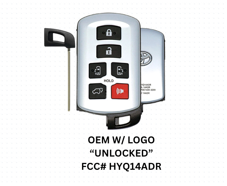 OEM VIRGIN 11-20 TOYOTA SIENNA SMART KEY KEYLESS REMOTE FOB HYQ14ADR B STOCK OEM VIRGIN 11-20 TOYOTA SIENNA SMART KEY KEYLESS REMOTE FOB HYQ14ADR B STOCK