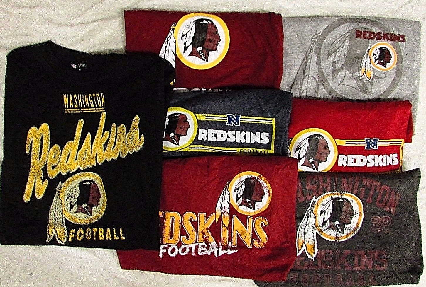 Washington Redskins NFL Men\'s *2 MYSTERY SHIRTS* - Multiple Sizes Available