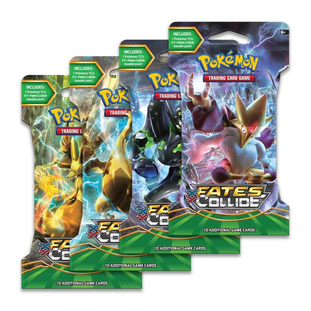 Pokemon x1 Fates Collide Sleeved Booster Pack Random Artwork SEALED NEW