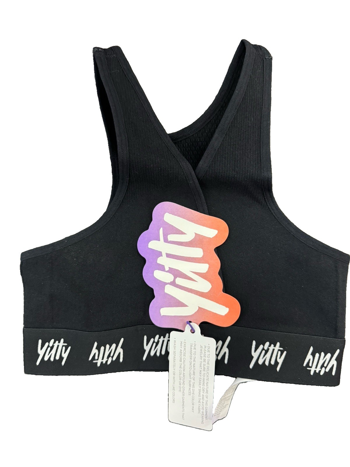 (RB2) YITTY Major Label Smoothing Cross Front Bralette Black Size S NWT $49.95
