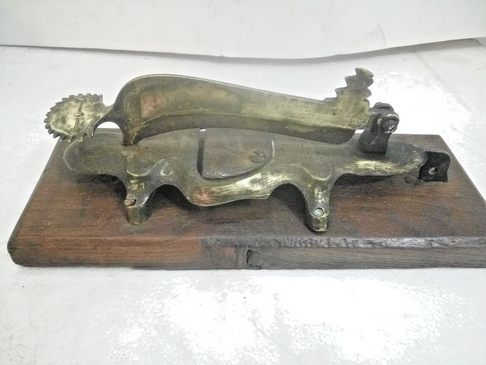 1930's Old S.A & B.P Brass Unique Tortoise Shape Vegetable Cutter,Rich Patina