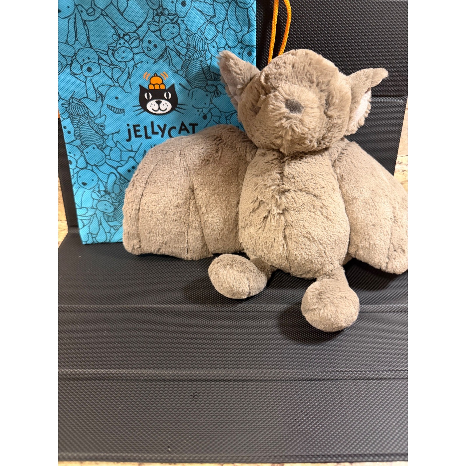 Jellycat Bashful Bat Plush Soft Stuffed Animal Toy Retired HTF Rare Authentic