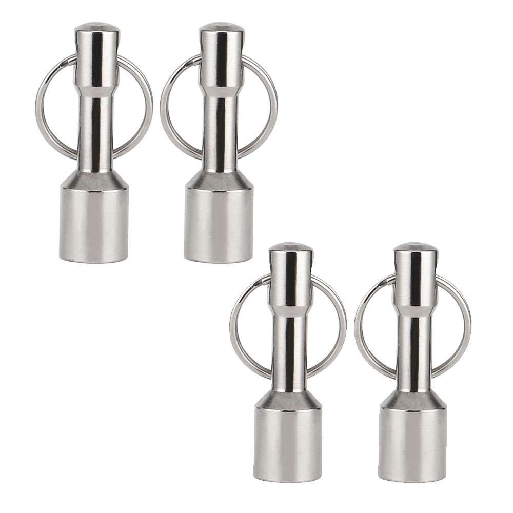 4x Keychain Neodymium Magnet for Testing Coins, Brass, Gold, Silver &Hanging Key