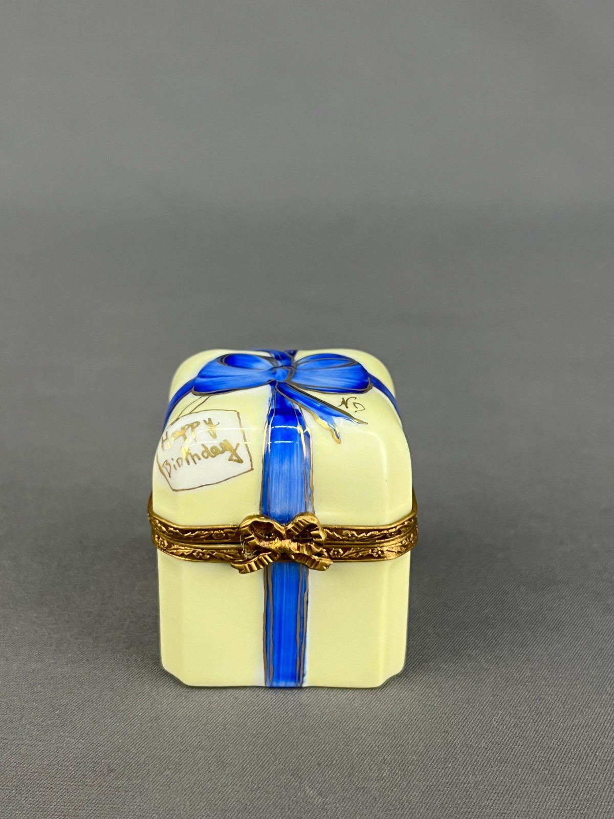 Eximious Limoges HAPPY BIRTHDAY 1 3/4\