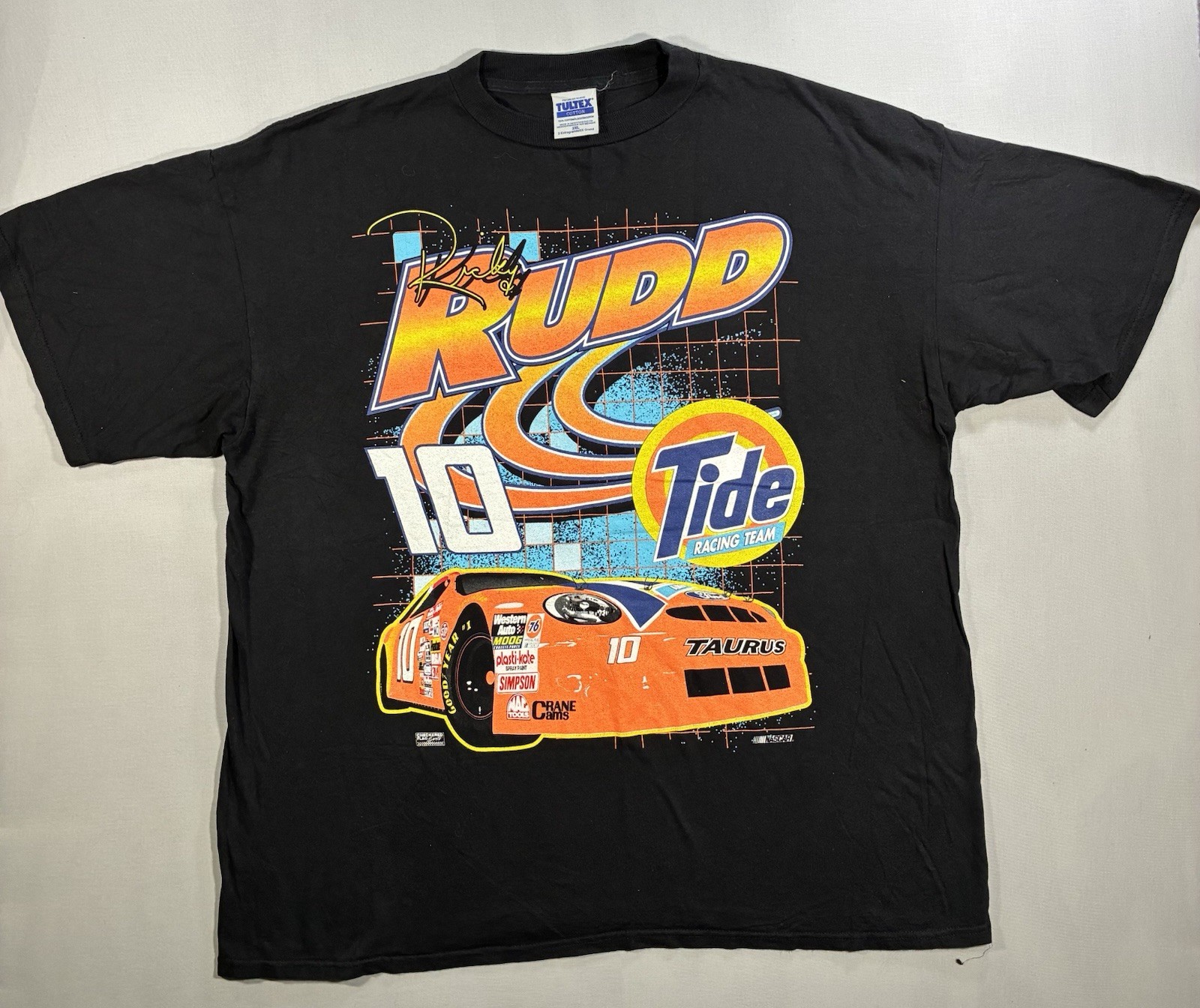 vintage 1990s black NASCAR graphic T-shirt 