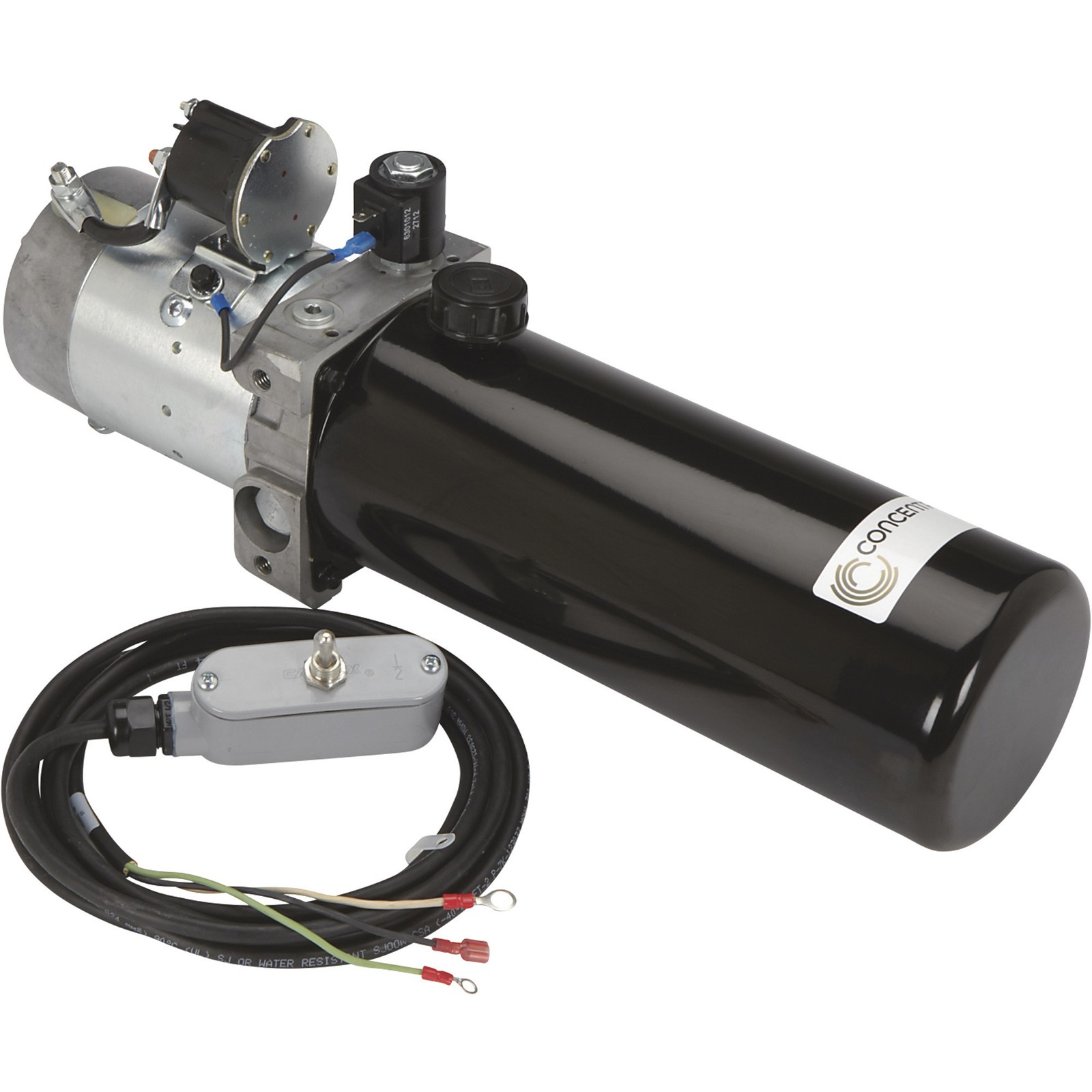 Concentric 12 Volt DC Power Unit, Solenoid Operation, Single-Acting, Model#
