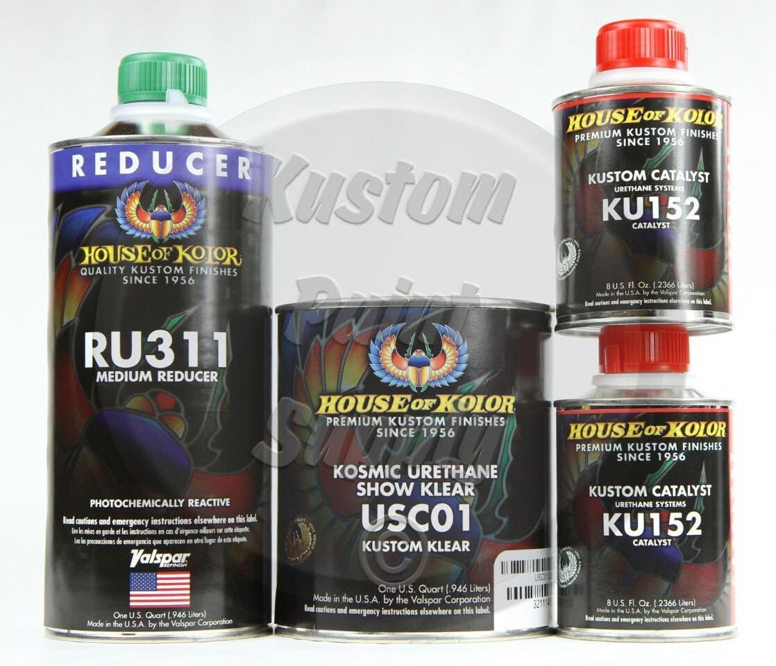 House of Kolor USC01-Q Kosmic Show Klear Clearcoat QUART Kit + Medium Reducer