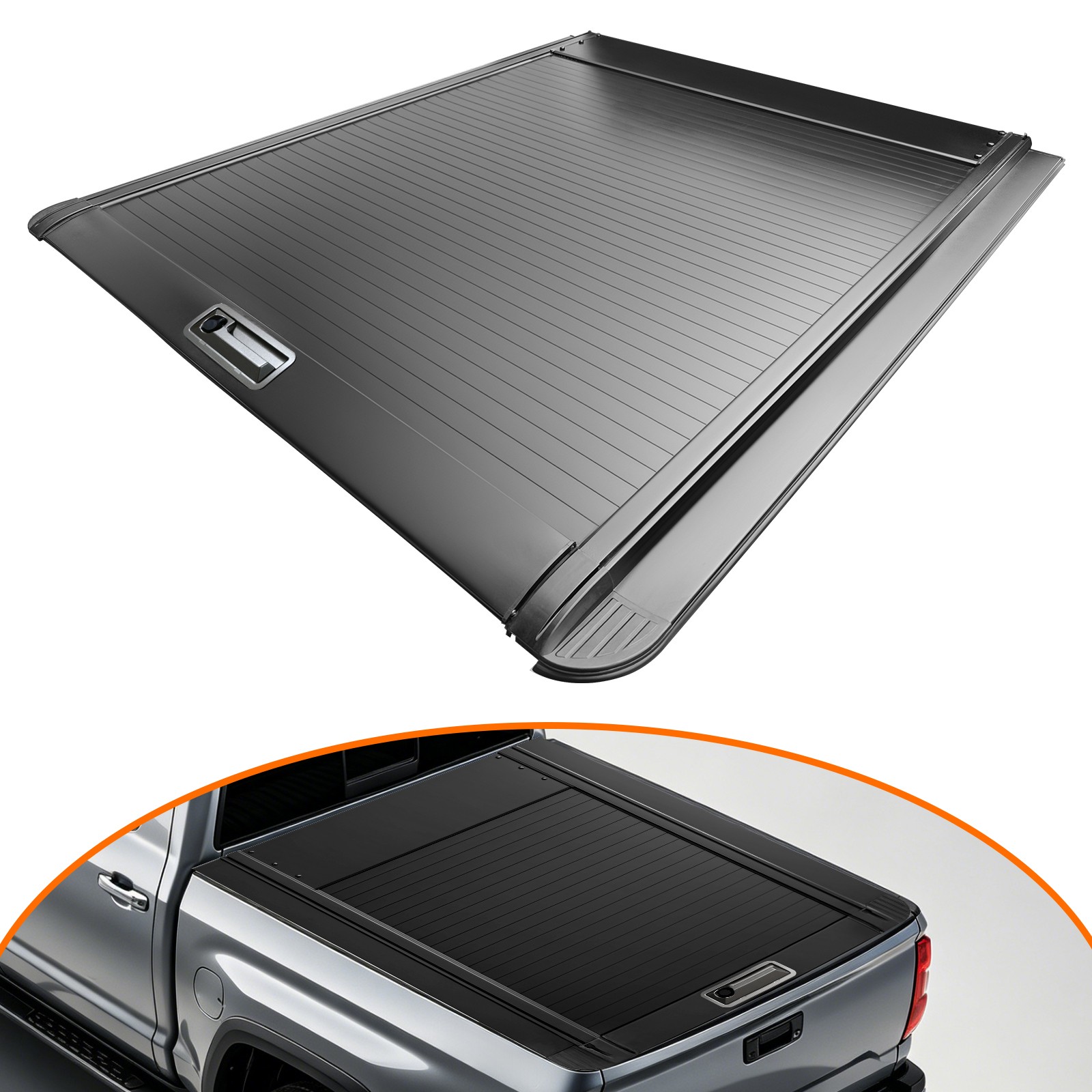 6.5FT Retractable Truck Bed Tonneau Cover Aluminum For 2014-2026 Toyota Tundra