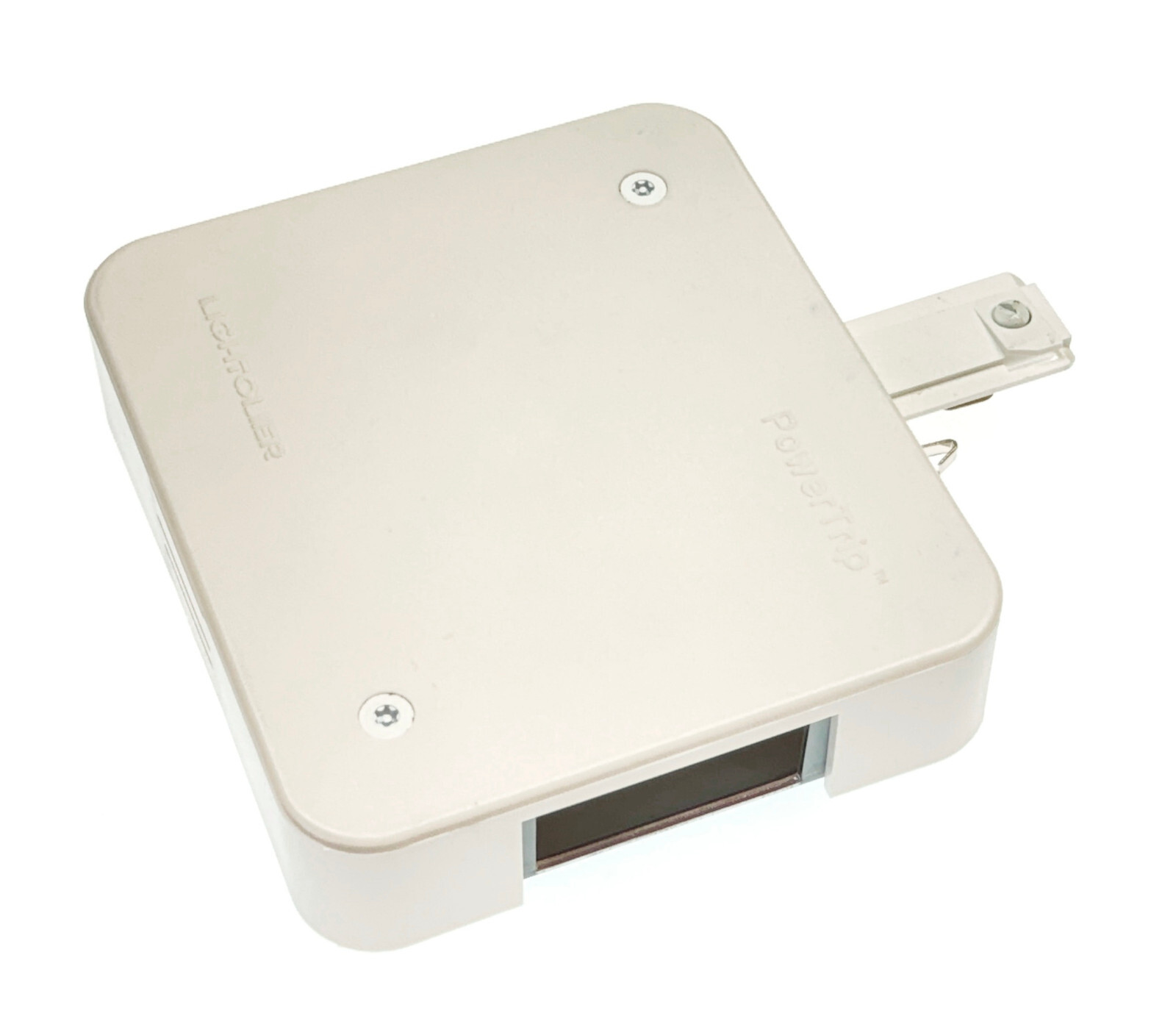 Philips Lightolier 6099WH Lytespan PowerTrip Track Light Canopy, Live End Feed