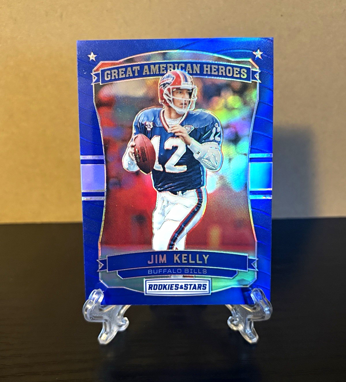 Panini 2016 Rookies & Stars Great American Heroes Jim Kelly Bills #2 Insert
