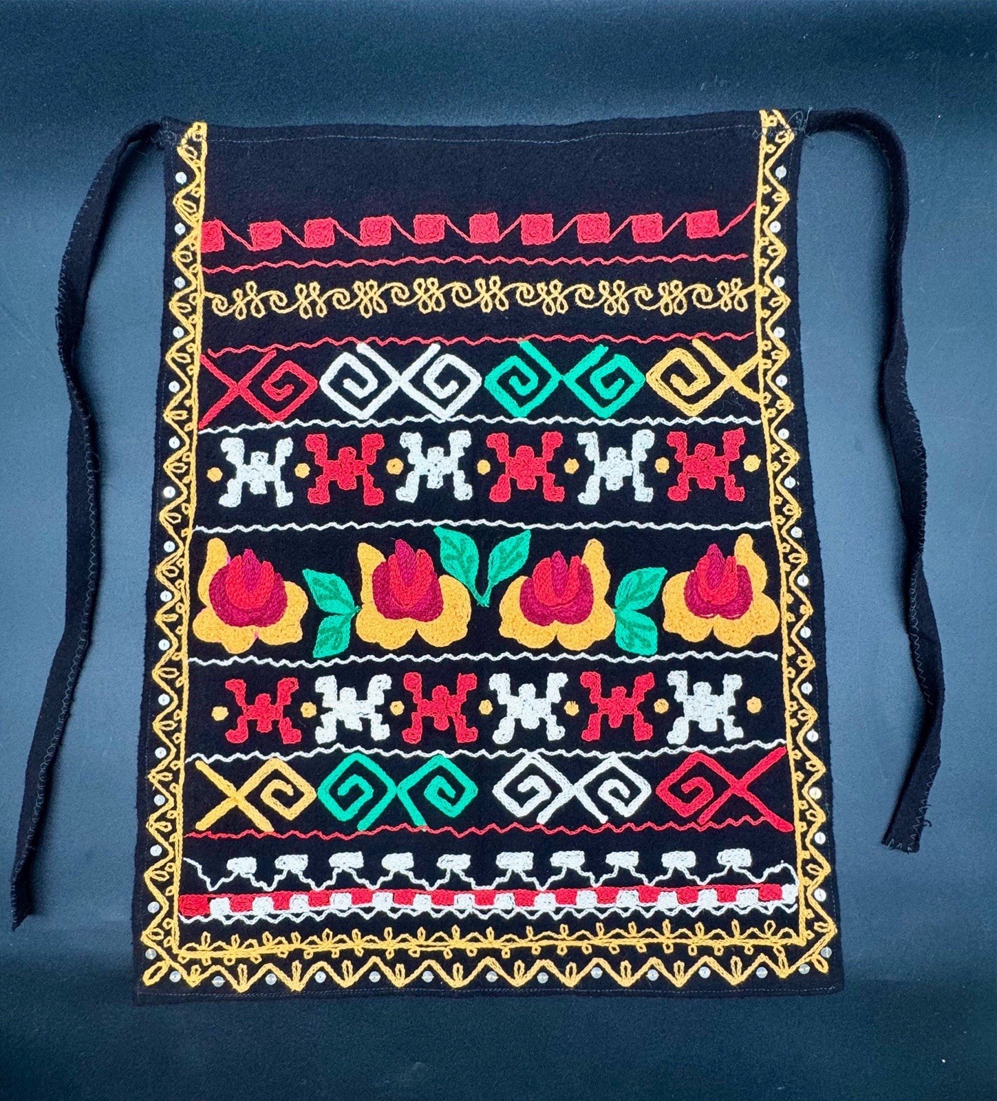 1980’s Traditional Bulgarian Folklore Embroidered Apron