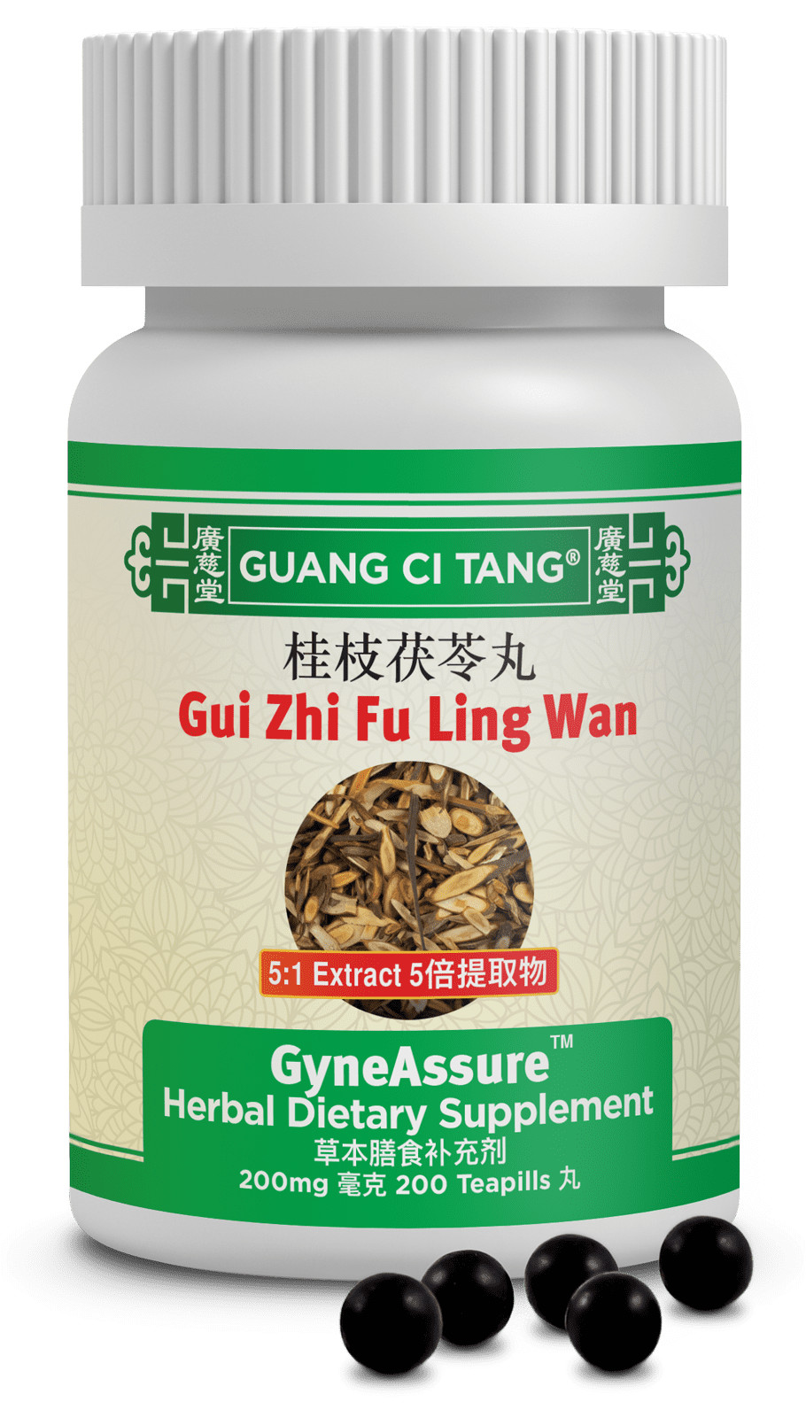 Guang Ci Tang GyneAssure Gui Zhi Fu Ling Wan 200 Pills EXP 10/28