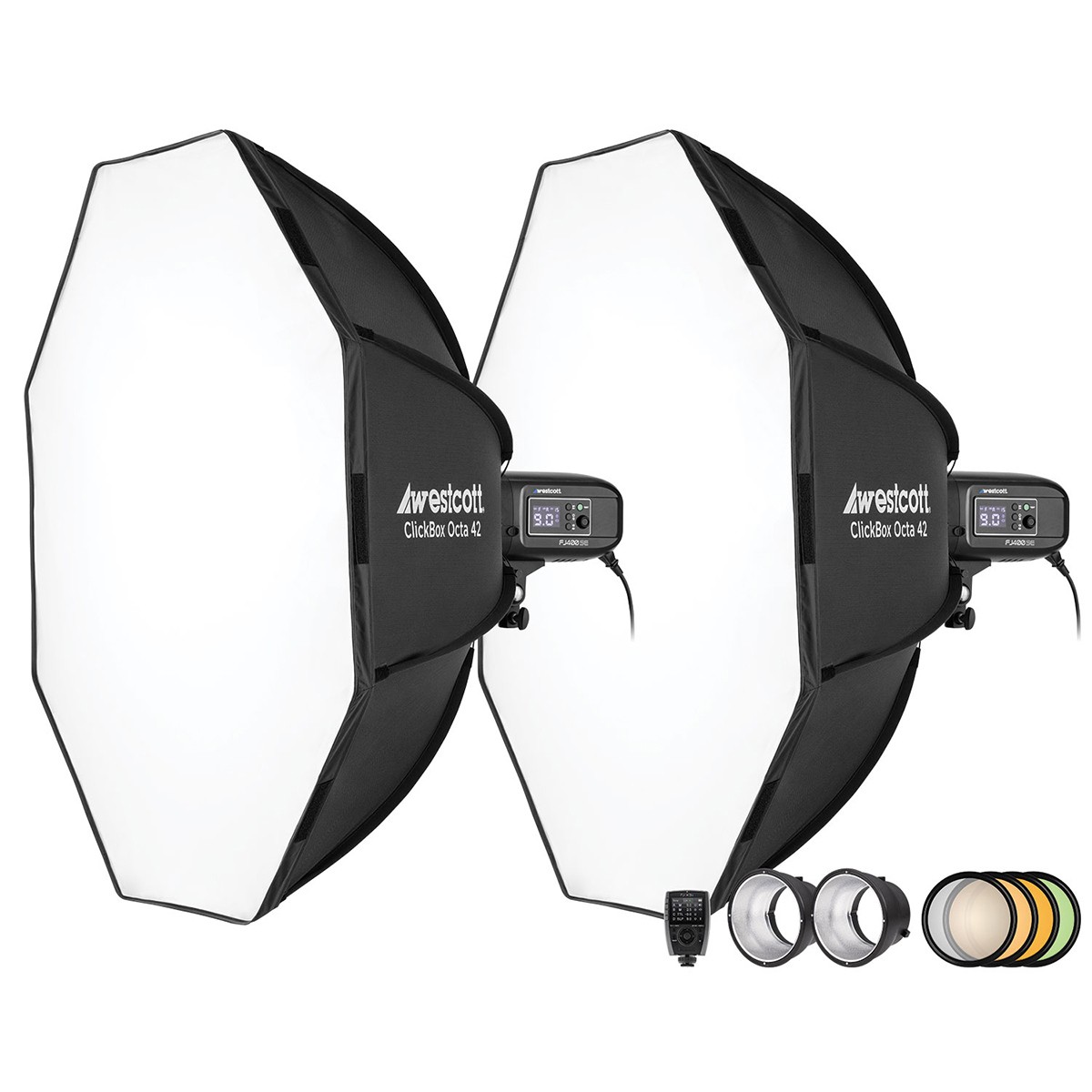 Westcott FJ400-SE 400Ws Daylight Studio Strobe 2-Light Kit w/FJ-X3S Trigger Westcott FJ400-SE 400Ws Daylight Studio Strobe 2-Light Kit w/FJ-X3S Trigger