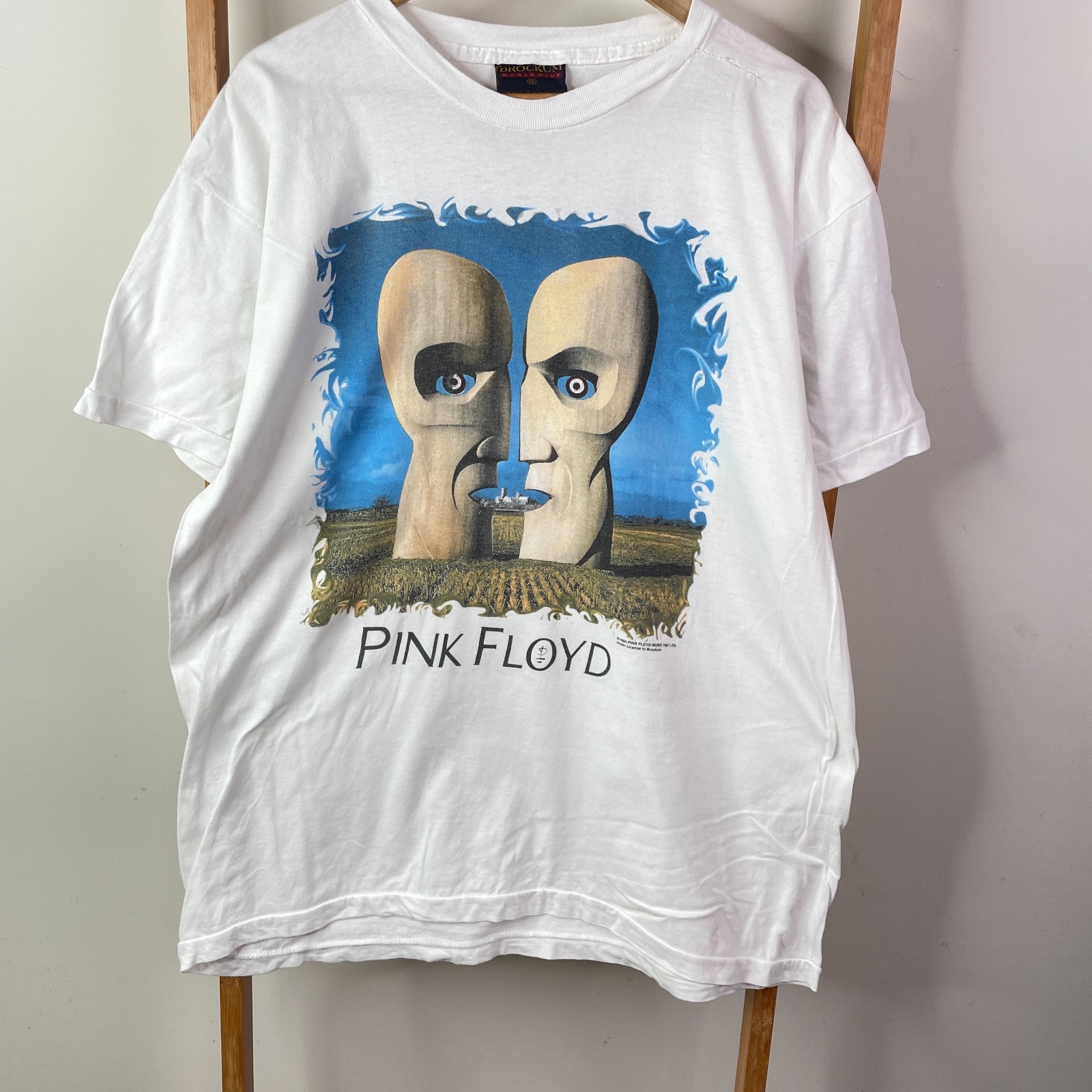 Vintage Pink Floyd 1994 Division Bell Shirt Mens XL EU Tour White Single Stitch