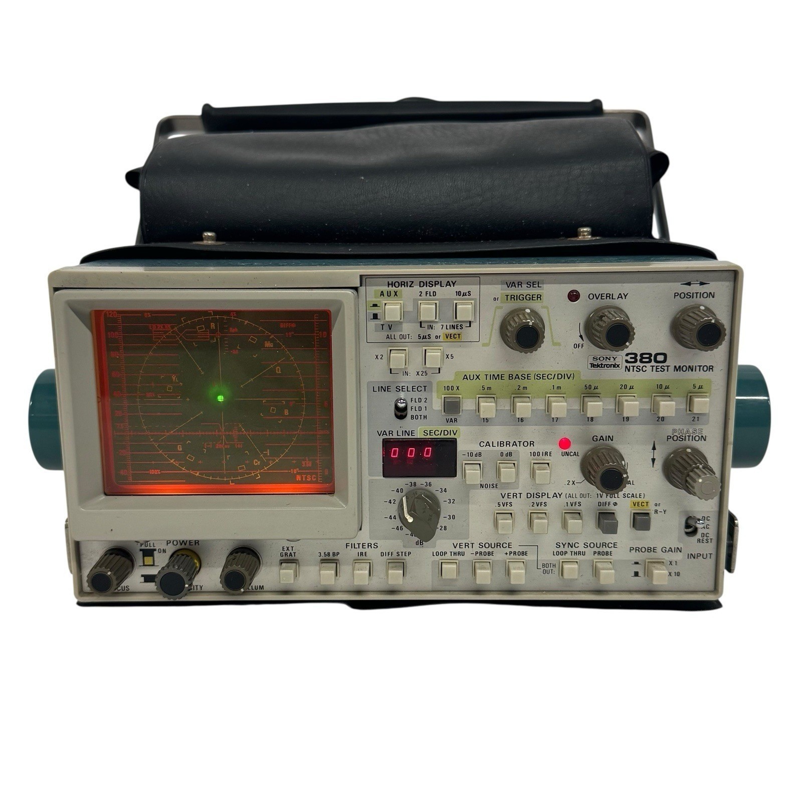 Vintage Sony Tektronix Model 380 NTSC Test Monitor Oscilloscope