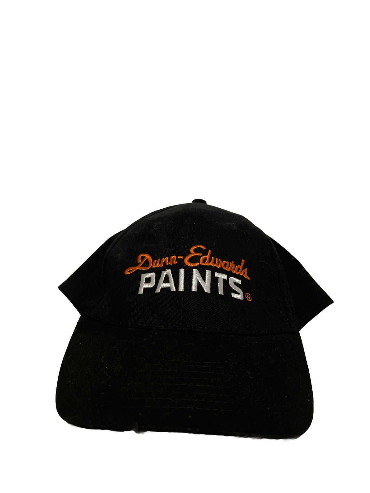 NWT Vintage DUNN-EDWARDS PAINTS Black Adjustable Hat Embroidered