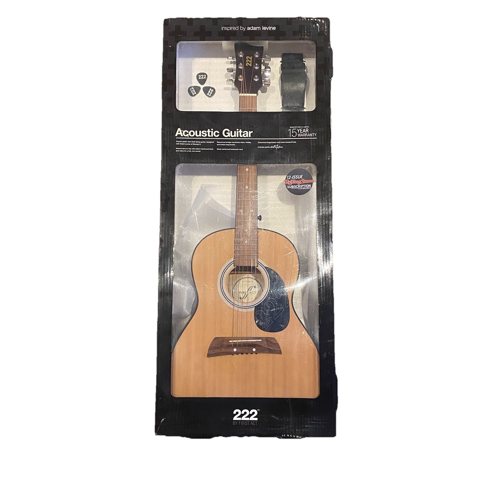 First Act 222 Adam Levine Inspired AL361 Designer Series Acoustic Guitar 2009 First Act 222 Adam Levine Inspired AL361 Designer Series Acoustic Guitar 2009