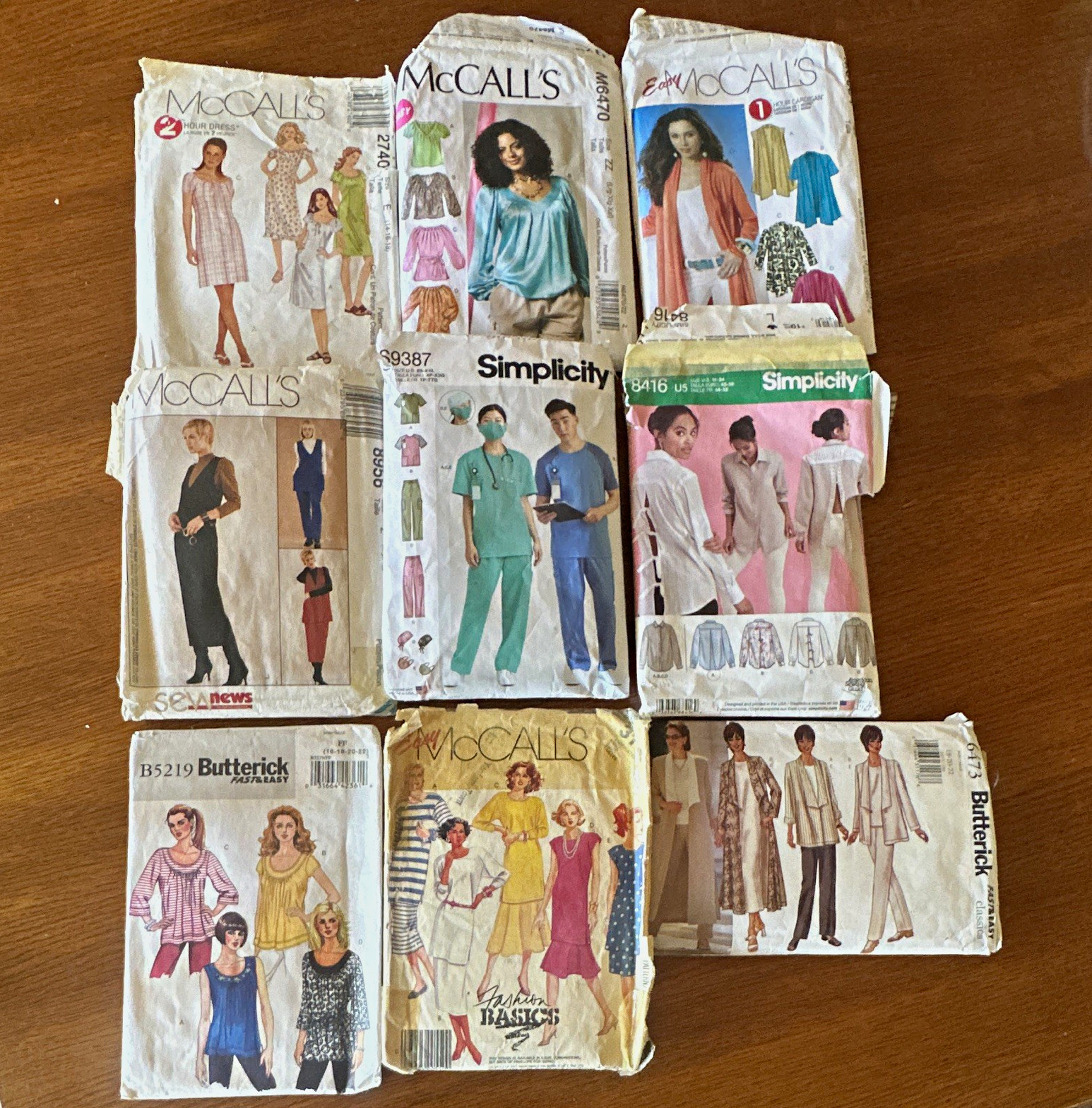 McCall\'s Simplicity Butterick Sewing Pattern Lot CUT Plus Size Dress Top McCall\'s Simplicity Butterick Sewing Pattern Lot CUT Plus Size Dress Top