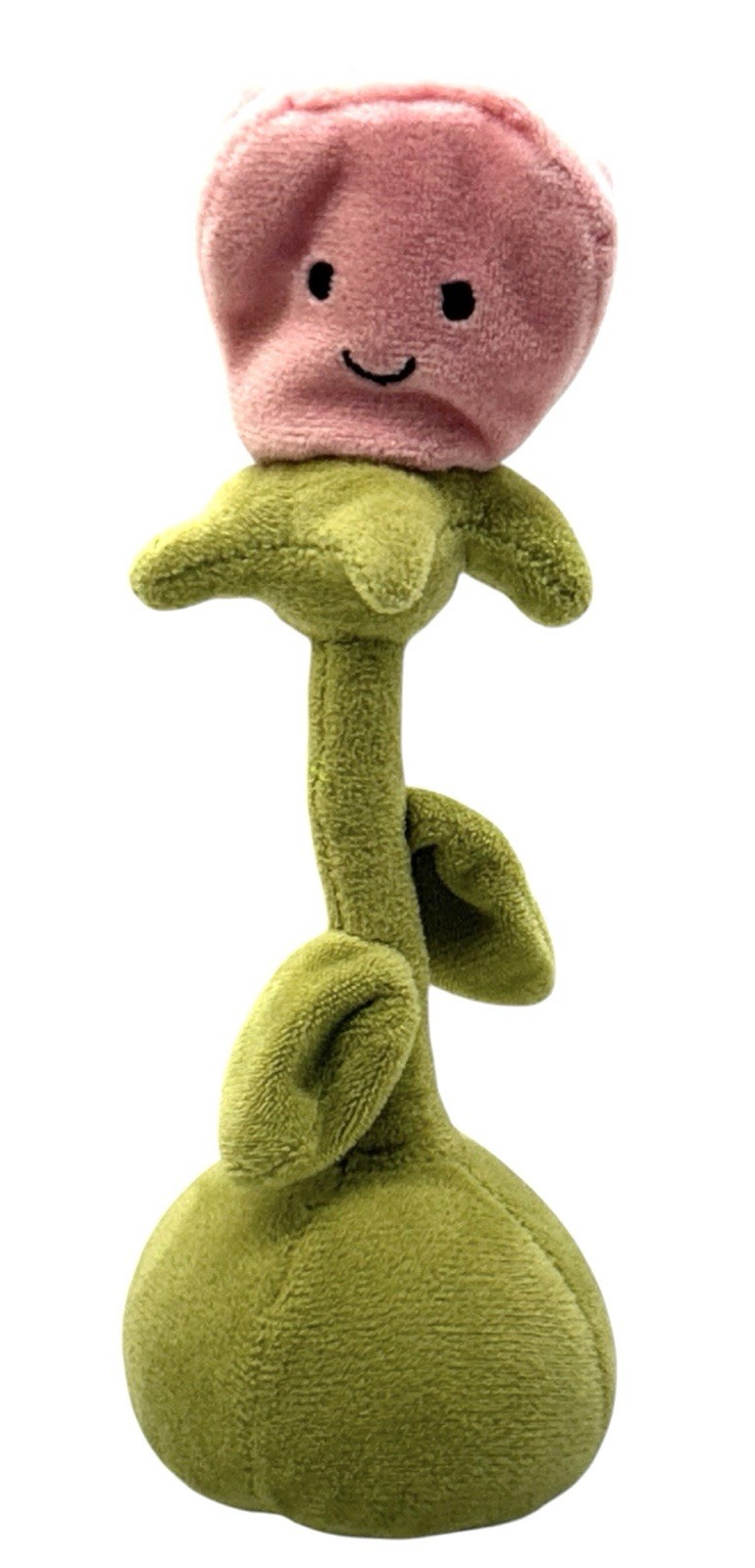 Jellycat Flowerlette Rose Stuffed Pink Flower Plush Retired 8.5