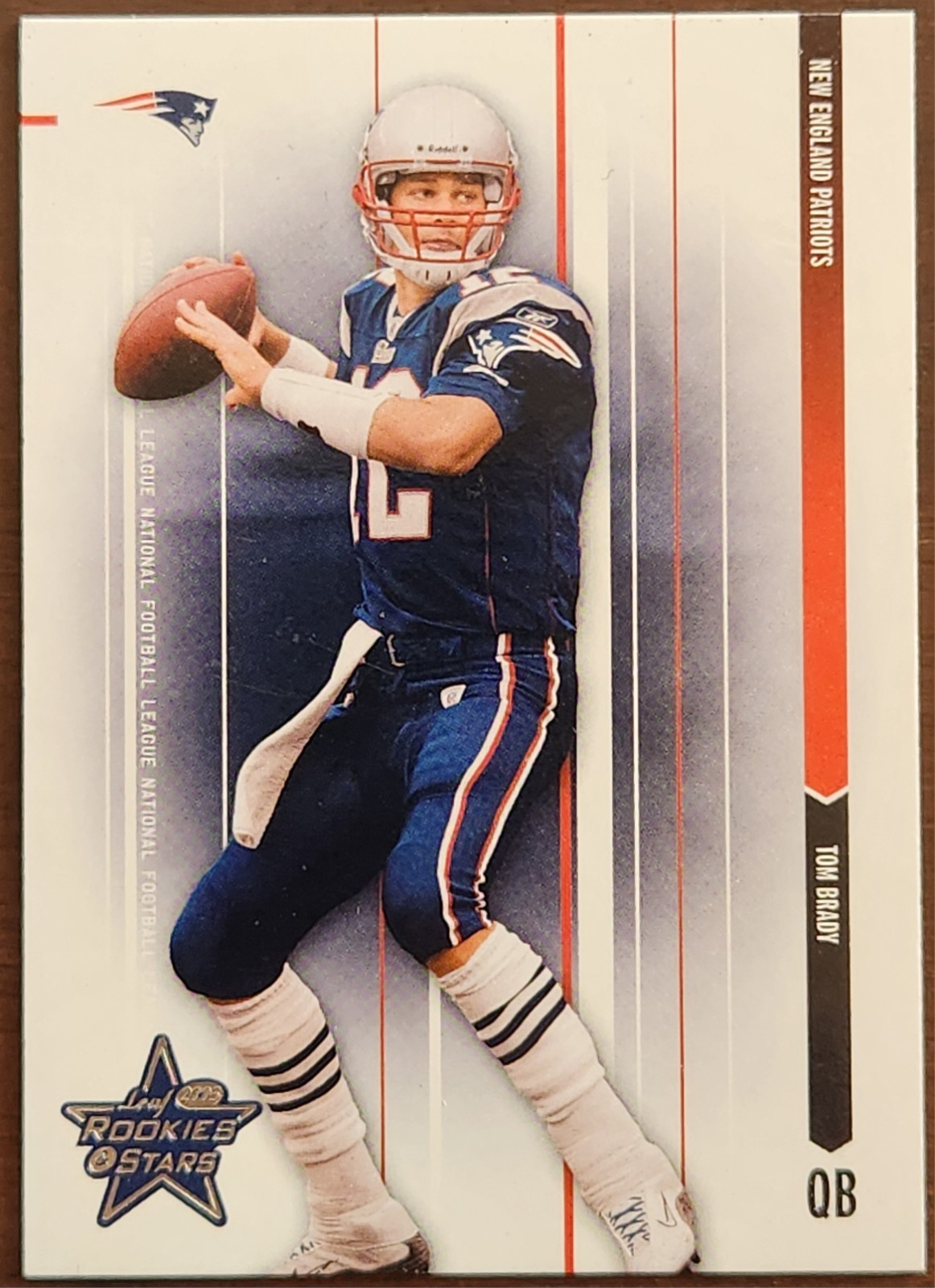 2003 Leaf Rookie Stars 51 Tom Brady 2003 Leaf Rookie Stars 51 Tom Brady