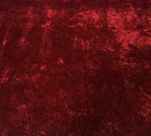 Burgundy VELVET UPHOLSTERY CRUSHED FLOCKING / CURTAIN FABRIC 58\ Burgundy VELVET UPHOLSTERY CRUSHED FLOCKING / CURTAIN FABRIC 58\