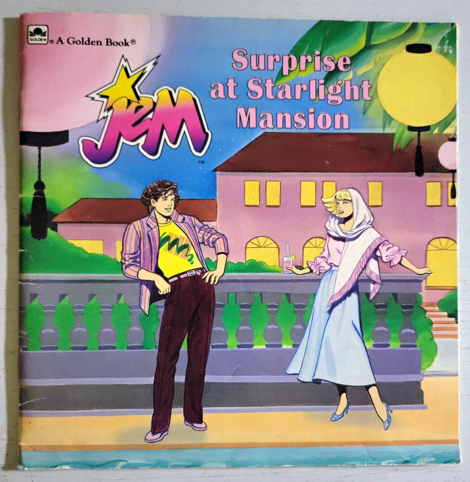 Vintage 1986 Golden Books Jem: Surprise at Starlight Mansion Sara Hughes