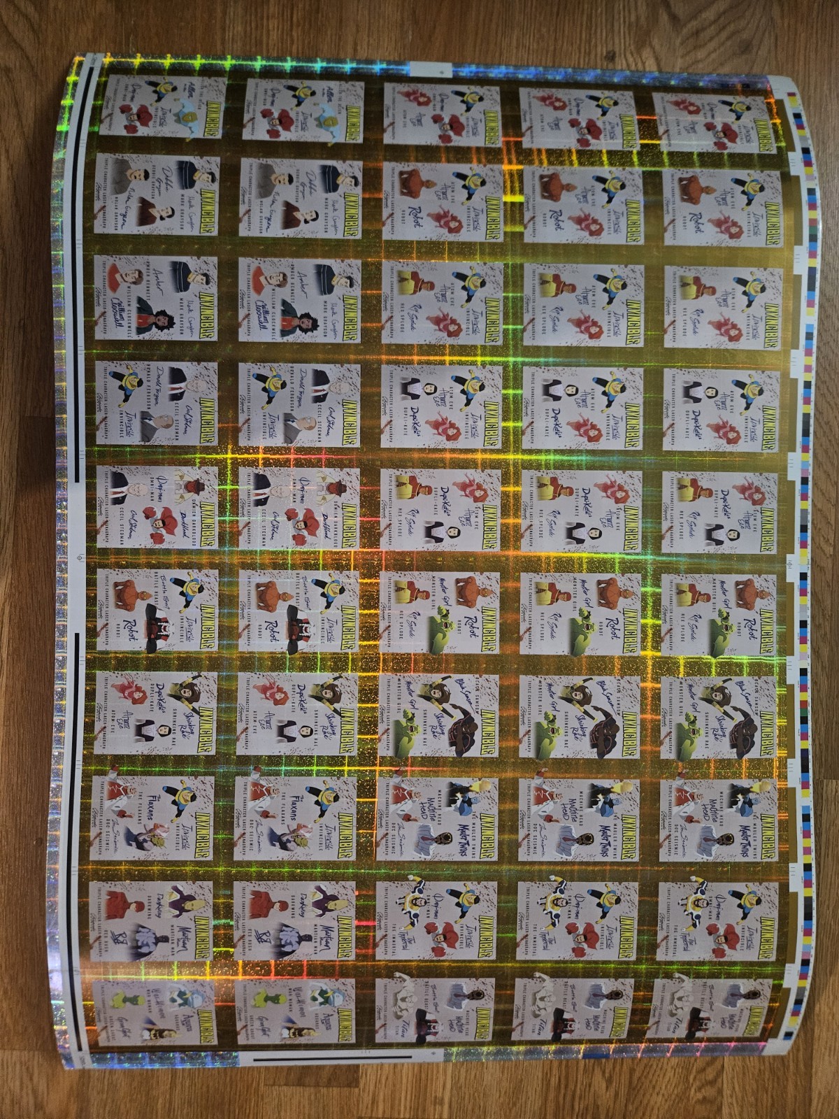 Keepsake Invincible Triple Signagraph 1/1 Gold Uncut Sheet