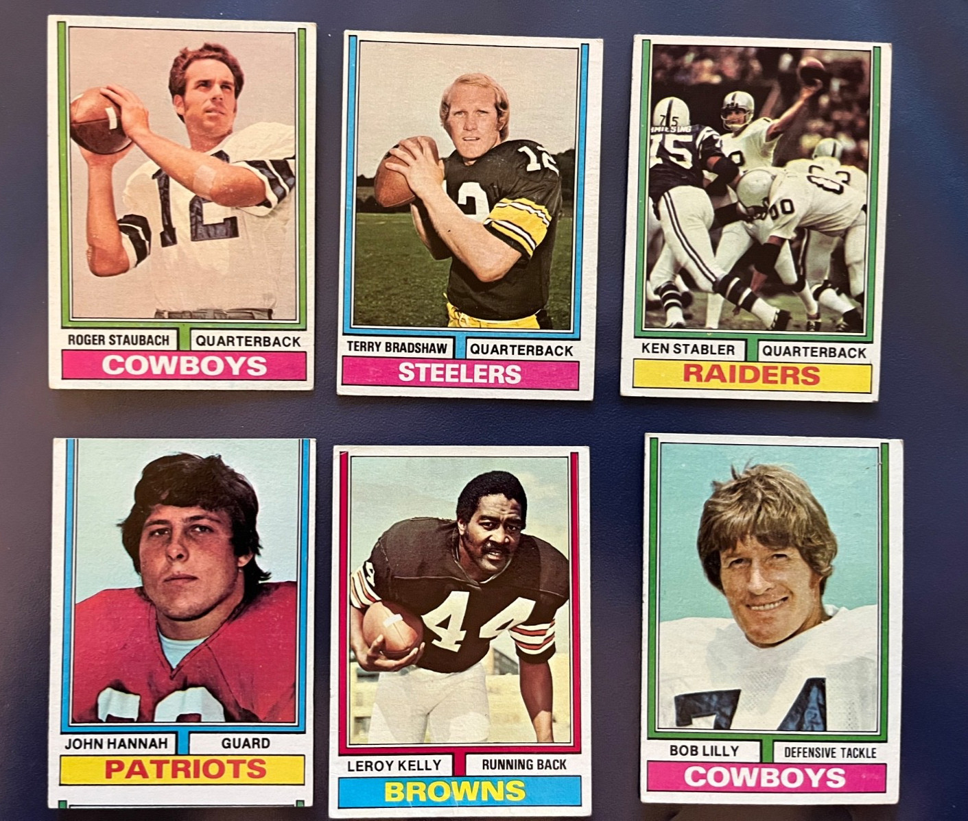 1974 Topps Complete Set STAUBACH BRADSHAW BUTKUS UNITAS HARRIS STABLER VG-ExMT 1974 Topps Complete Set STAUBACH BRADSHAW BUTKUS UNITAS HARRIS STABLER VG-ExMT