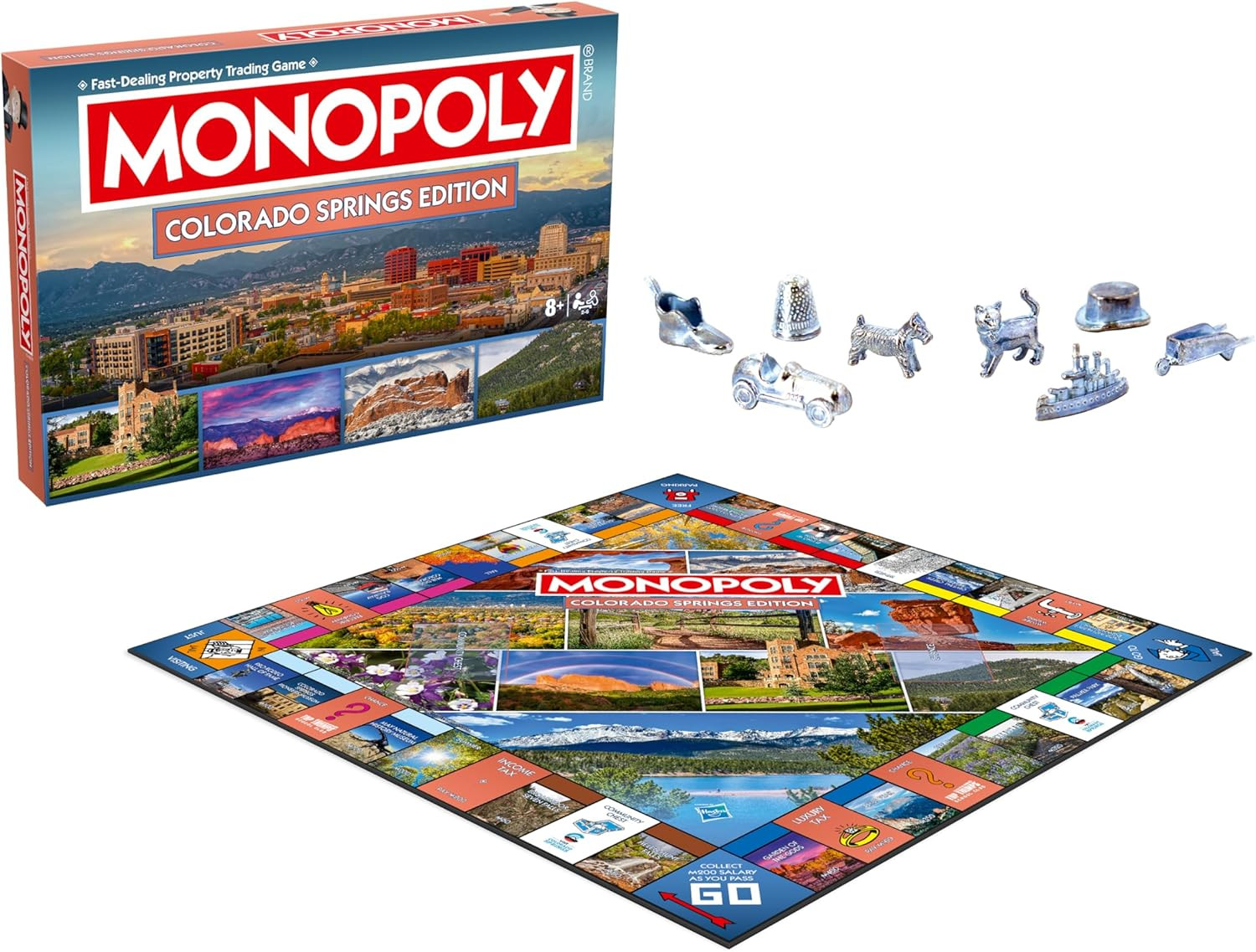 Monopoly Board Game – Colorado Springs, CO Edition: 2-6 Players Family Board Gam