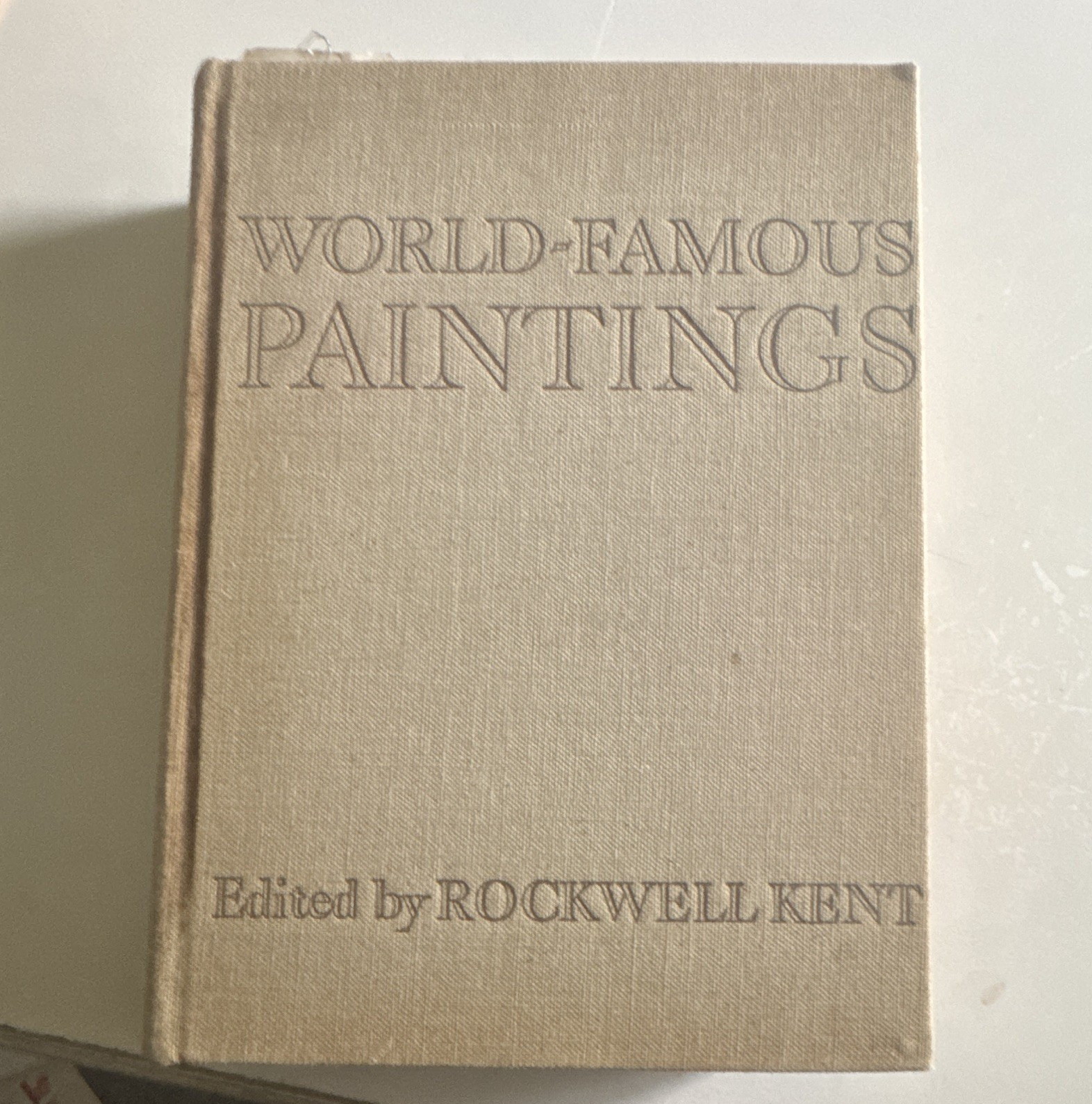 World-Famous Paintings Hardcover Illustrated by Rockwell Kent, Wm. H. Wise 1939