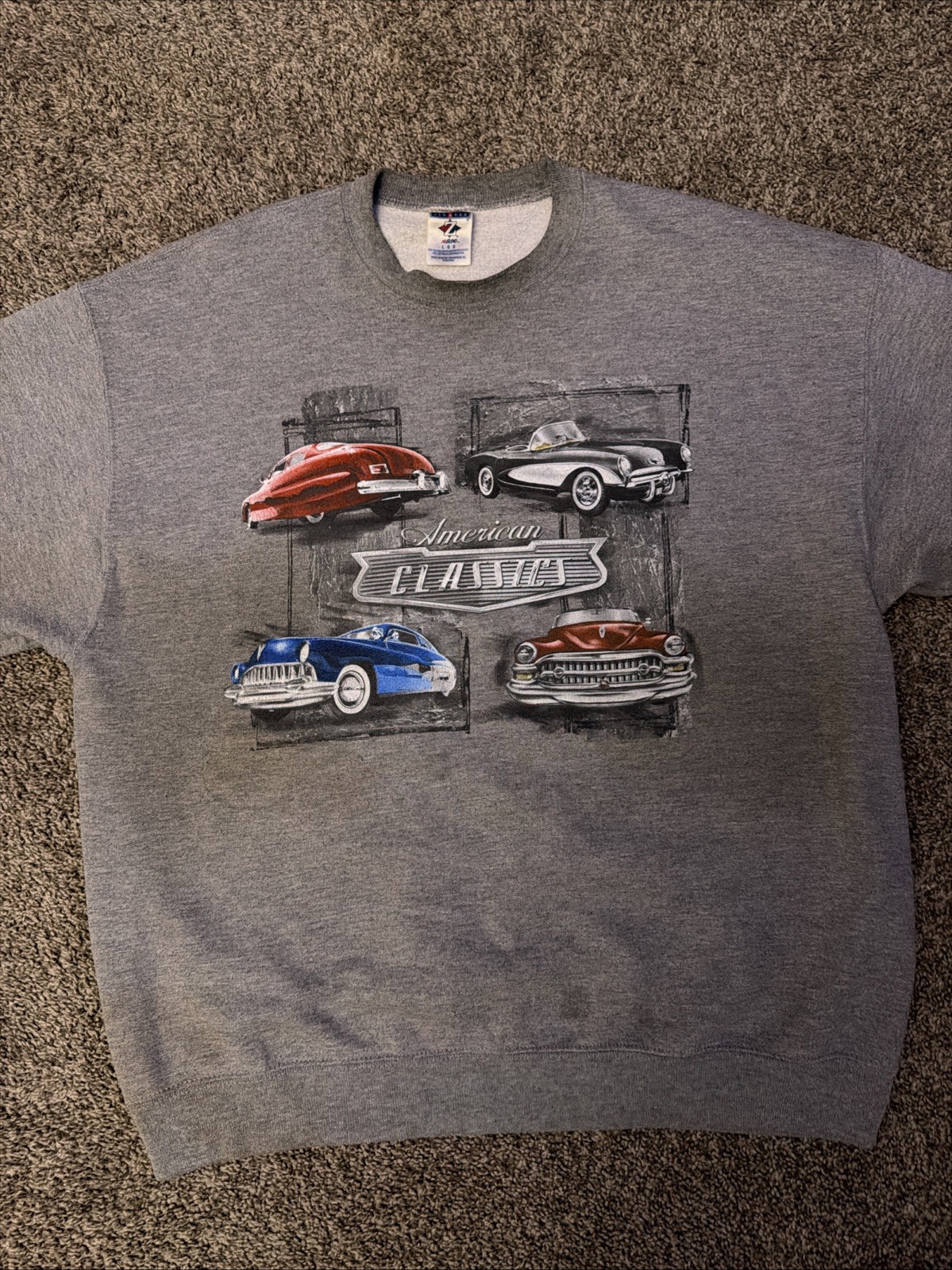 Jerzees Vintage American Classics Crew Neck Sweater Size L