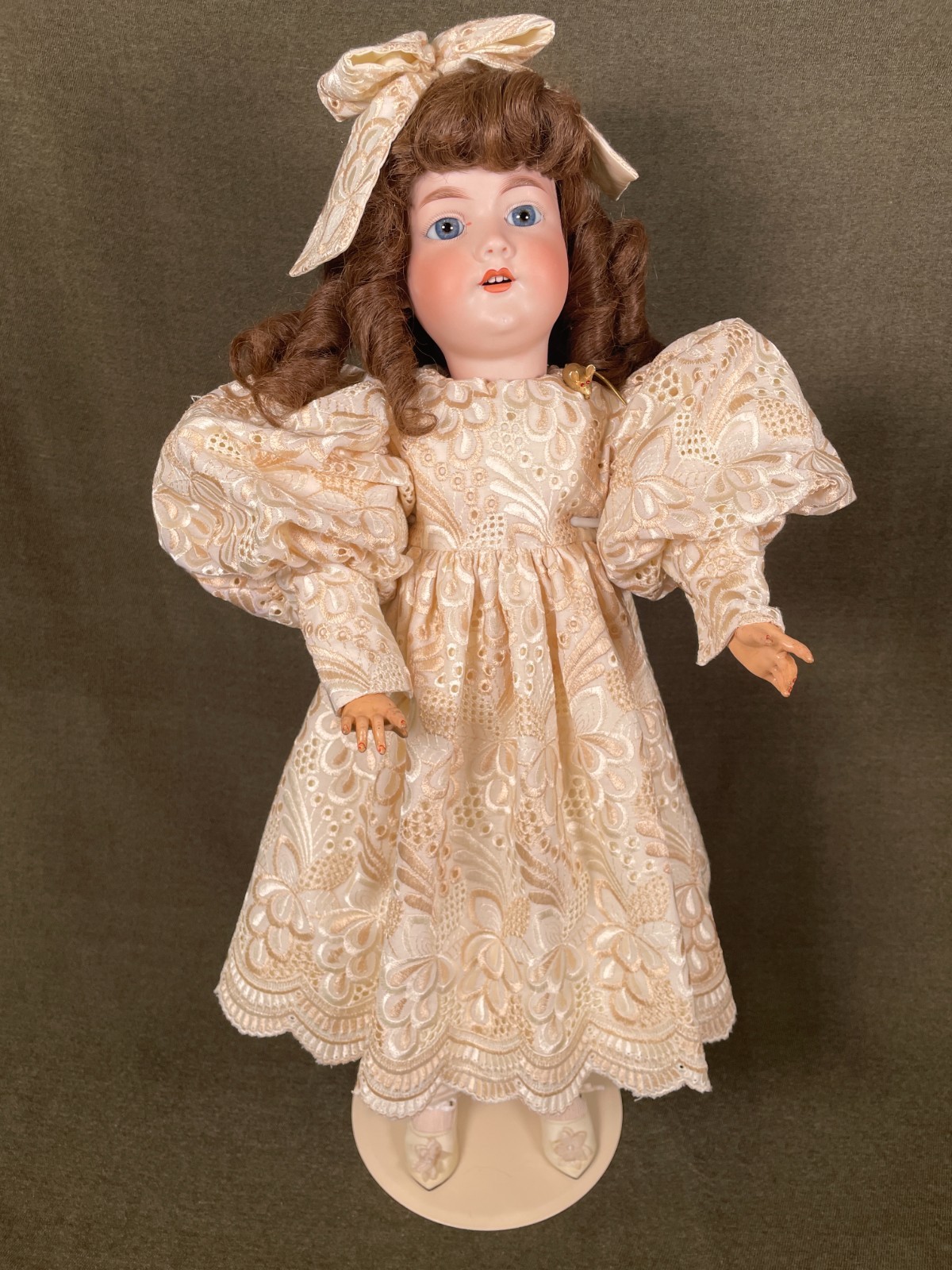 Antique Doll 26” German Bisque Armand Marseille 390 A9M Original Jointed Body