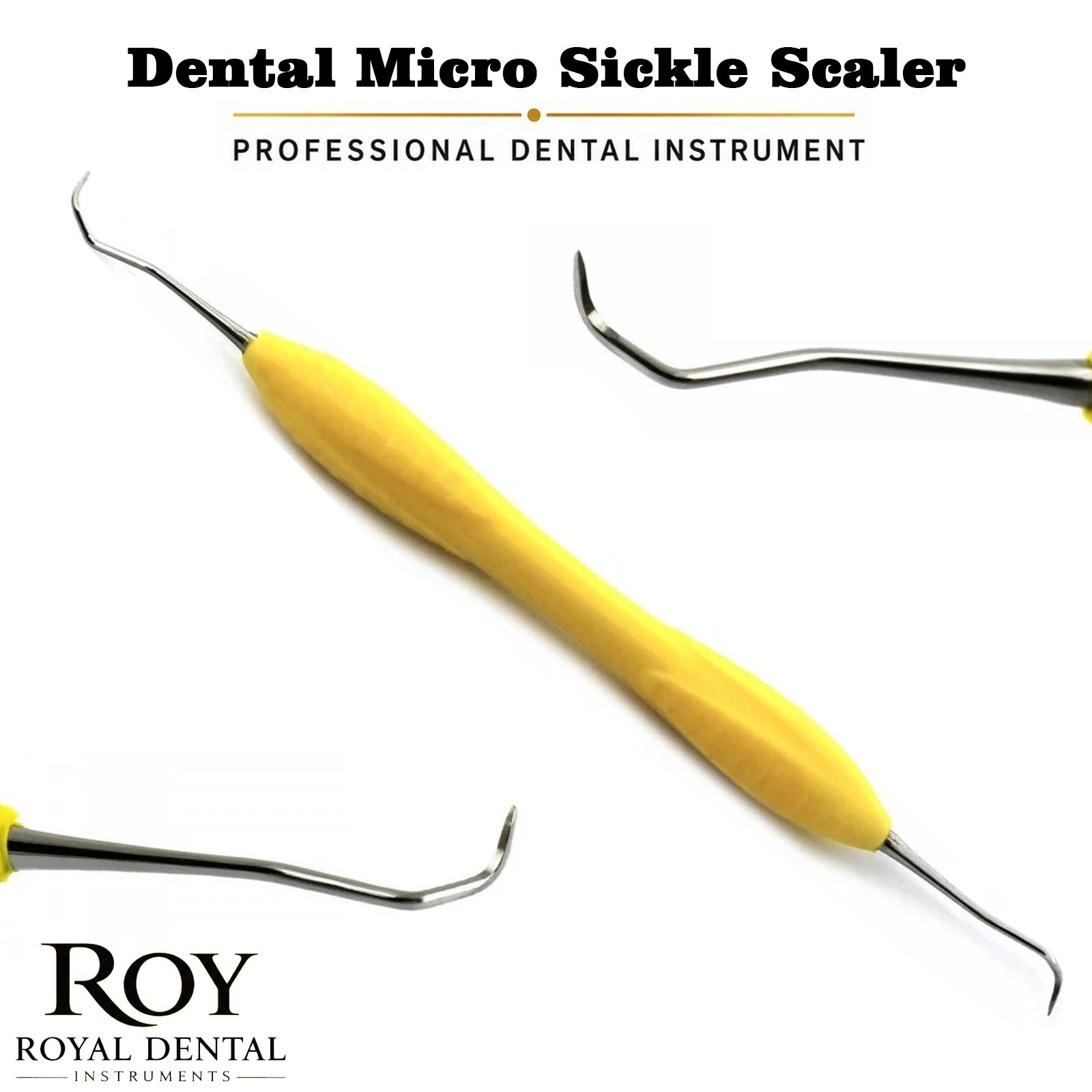 MICRO SICKLE SCALER SILICONE COATED DENTAL HAND INSTRUMENT PERIODONTAL ERGONOMIC