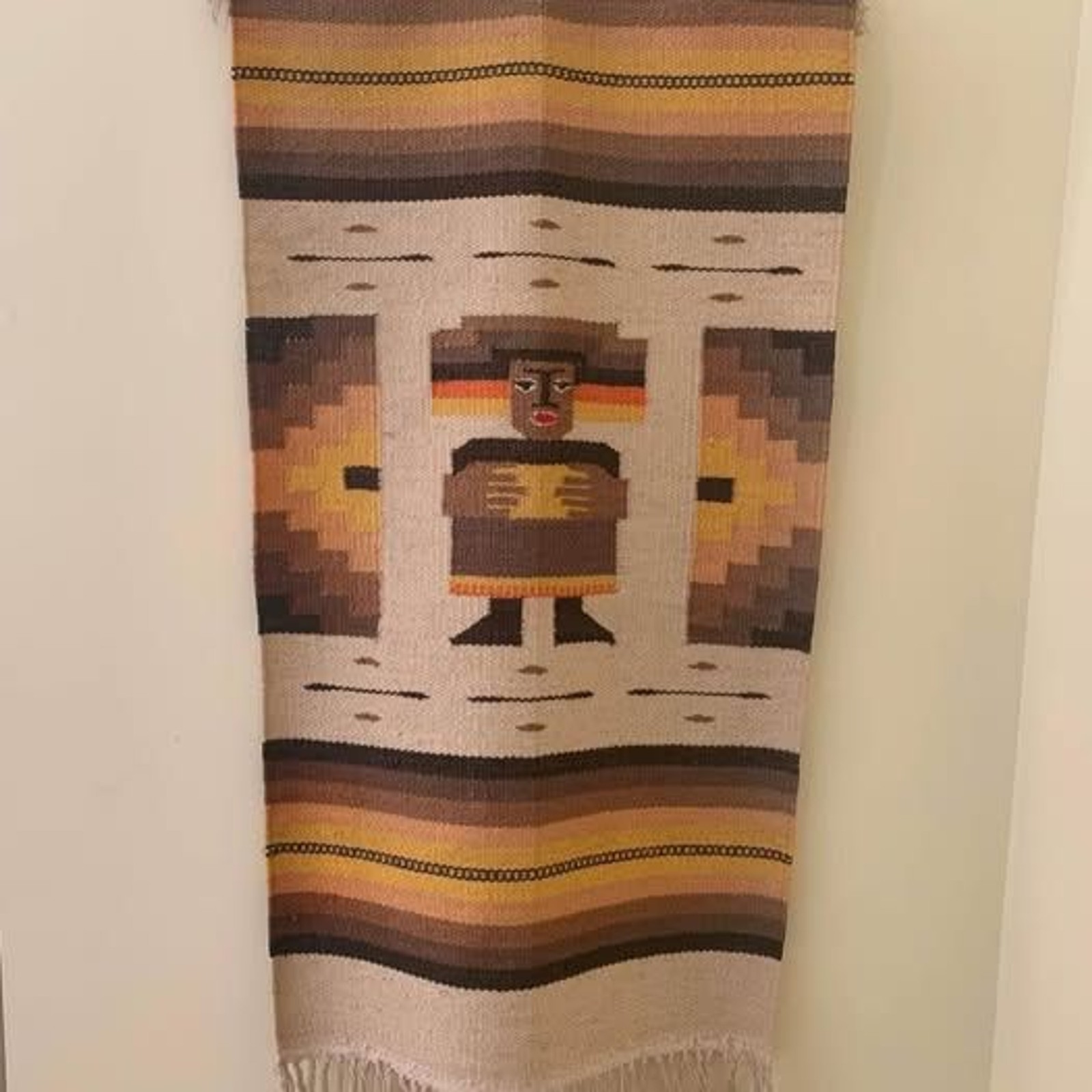 Vintage Mid Century Mexican Wall Tapestry Vintage Mid Century Mexican Wall Tapestry