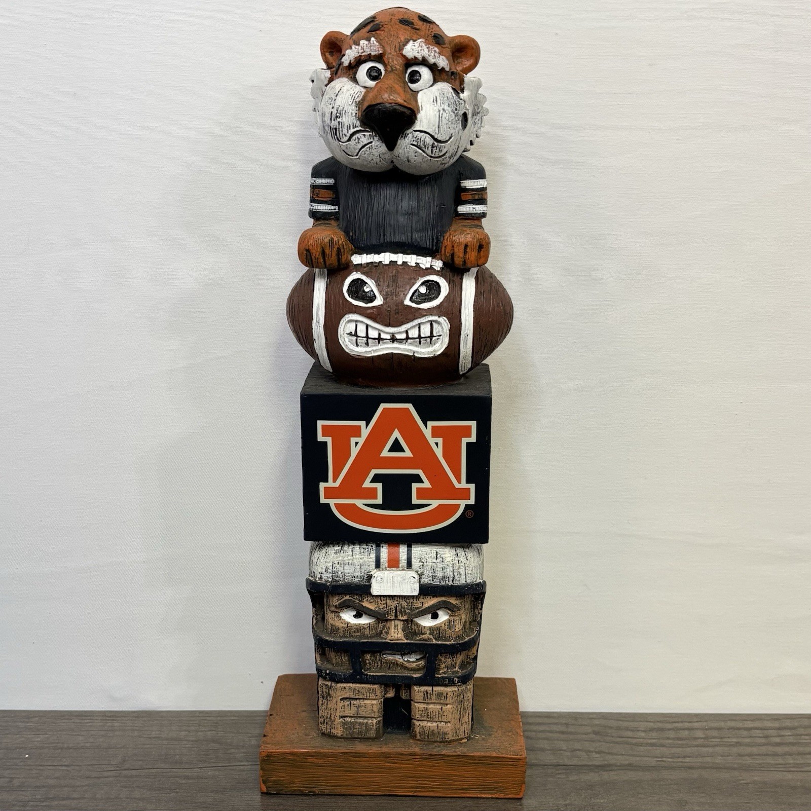 Auburn Tigers Tiki Totem Pole Statue Aubie Football Home Decor Garden Office
