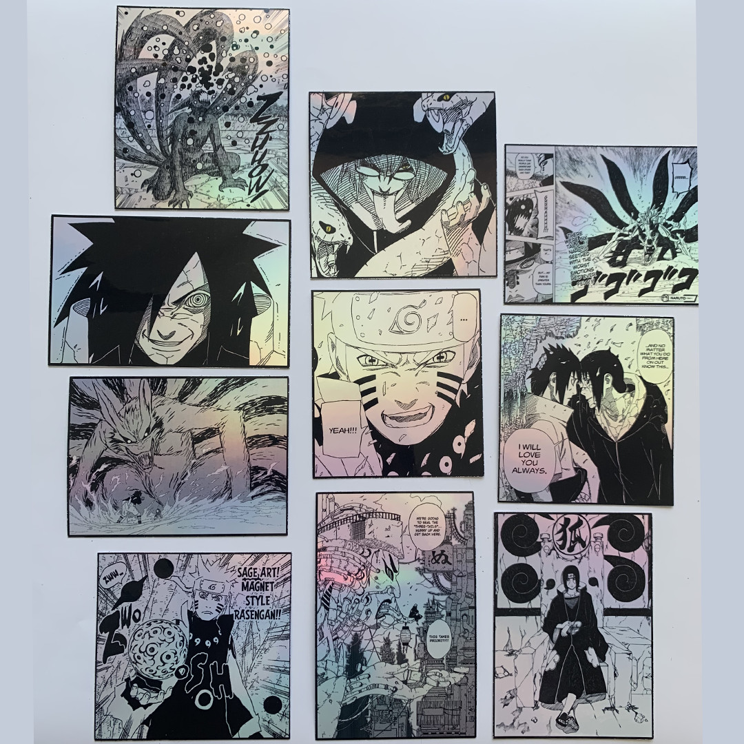 Manga Panel Naruto Sticker Bundle A - Anime Laptop Stickers