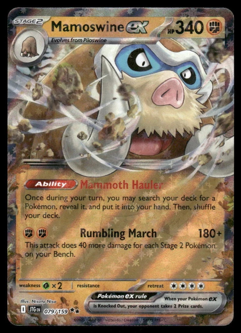 Mamoswine ex Holofoil Double Rare SV09: Journey Together 079/159 NM