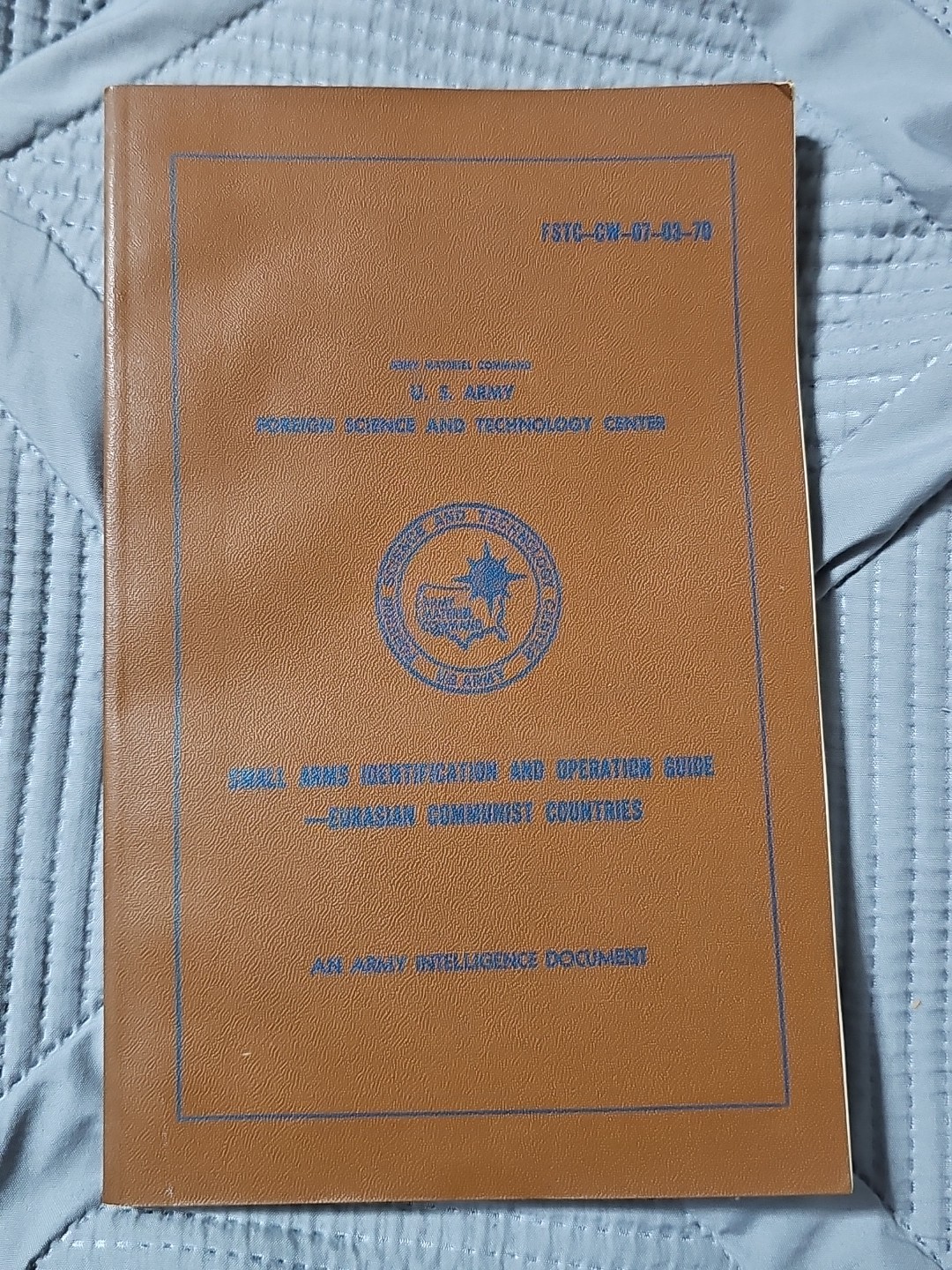 Small Arms Identification & Operation Guide Eurasian Communist Countries PB 