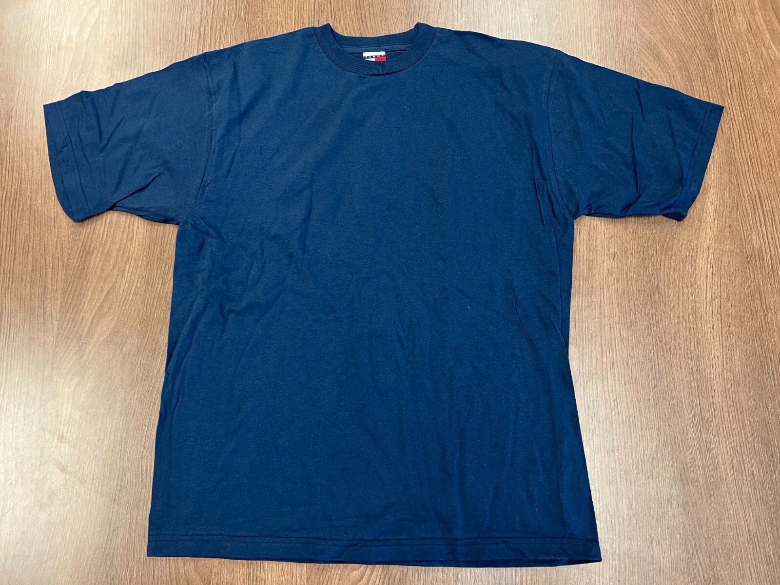 VINTAGE TOMMY HILFIGER BLANK T SHIRT NAVY BLUE XL DEADSTOCK 90S NOS NEW MEXICO