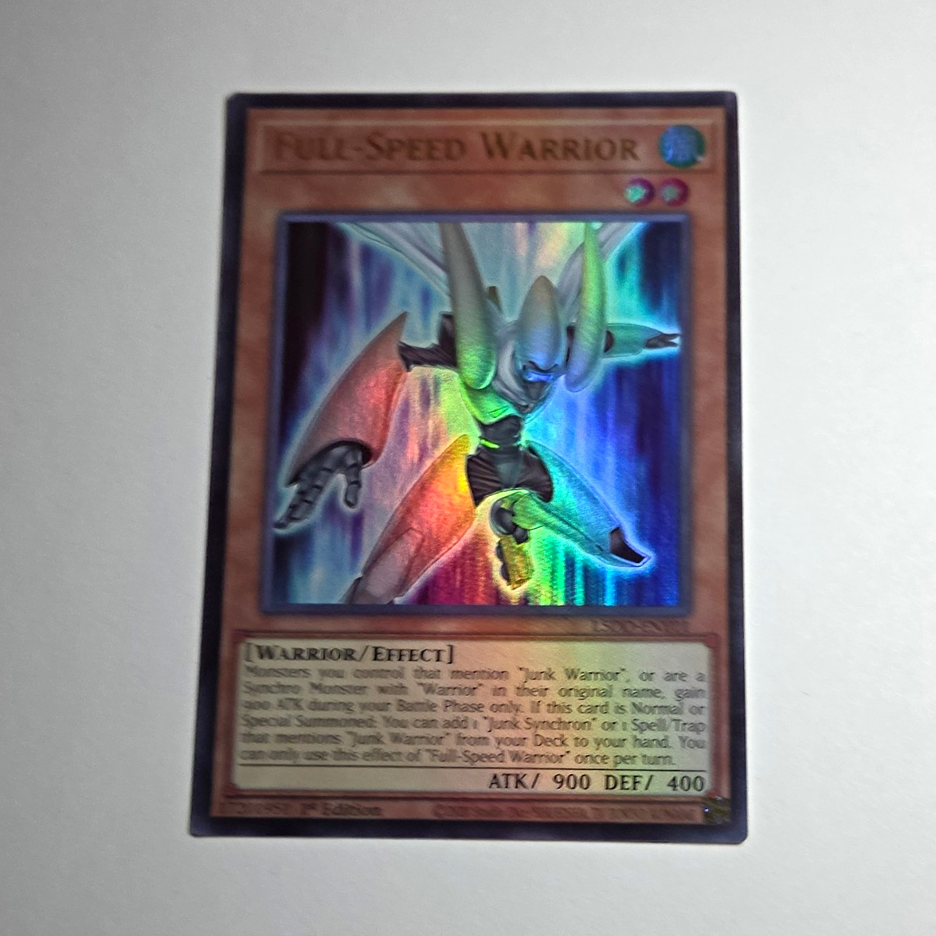 Konami Full-Speed Warrior L5DD-ENY01 Legendary 5D\'s Decks 1st Ed Holo EN Ultra