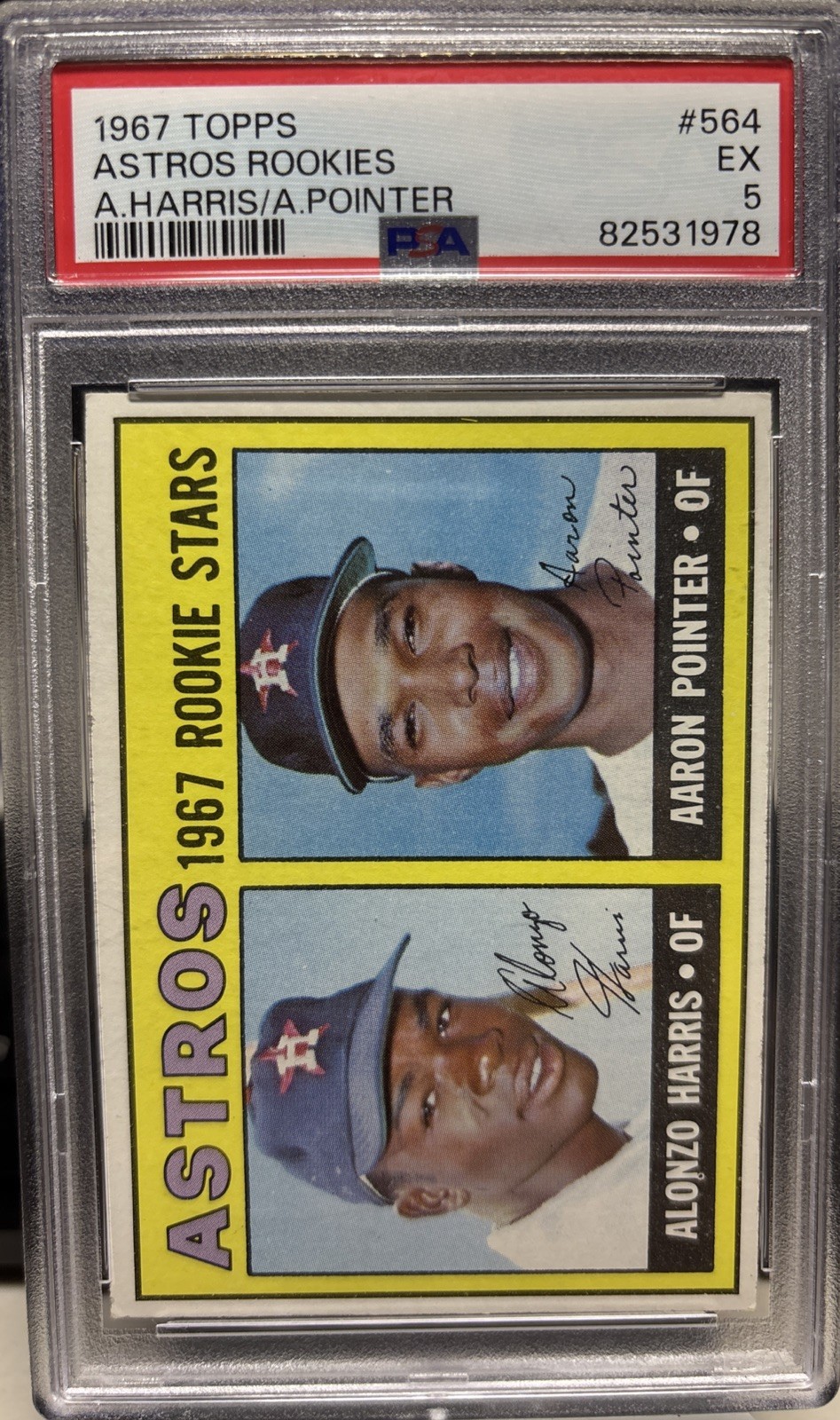 1967 Topps Astros Rookies A.Harris/A.Pointer PSA 9 1967 Topps Astros Rookies A.Harris/A.Pointer PSA 9